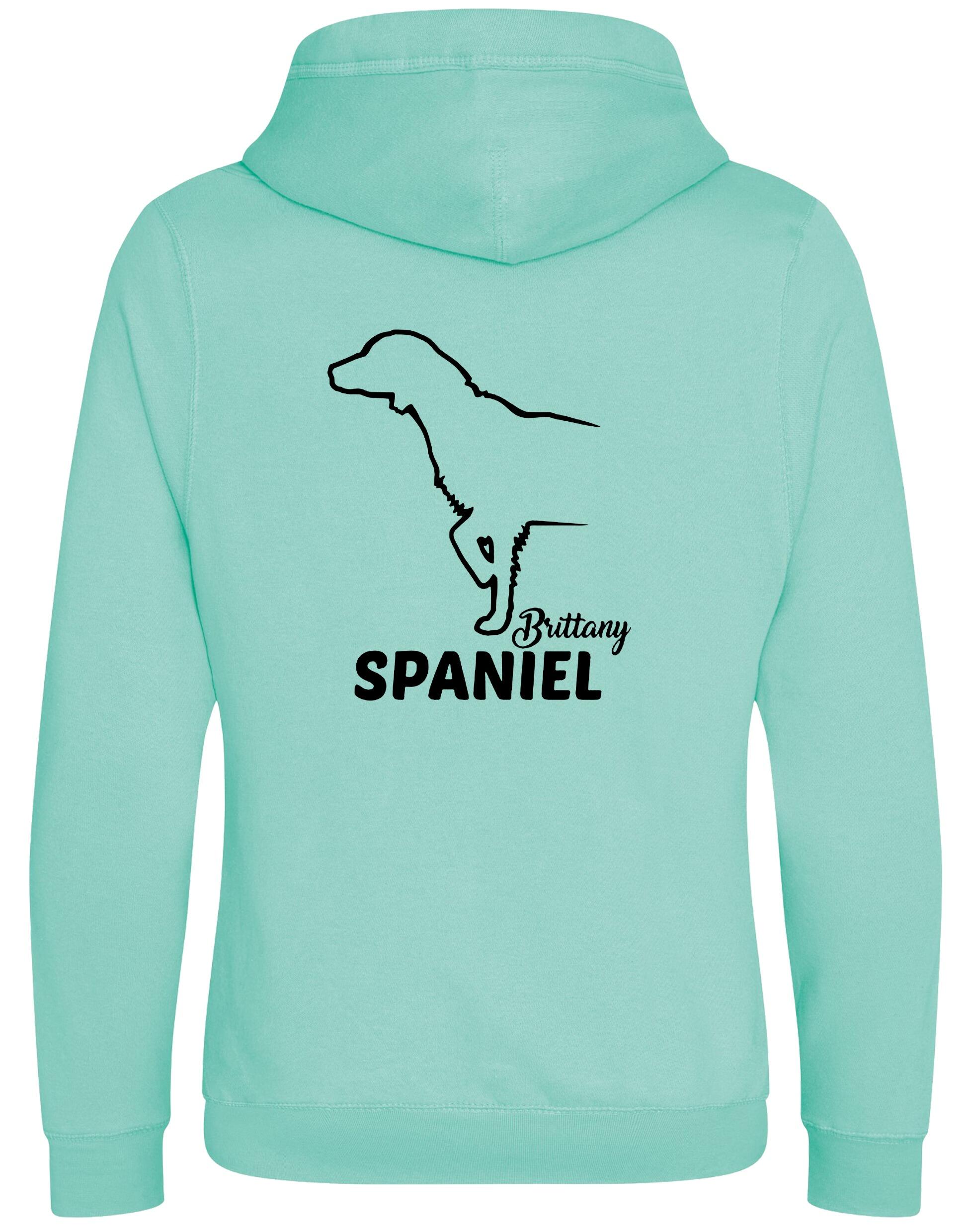Brittany Spaniel Dog Breed Design Unisex Crossneck Pullover Hoodie – A Must-Have for Brittany Spaniel Fans