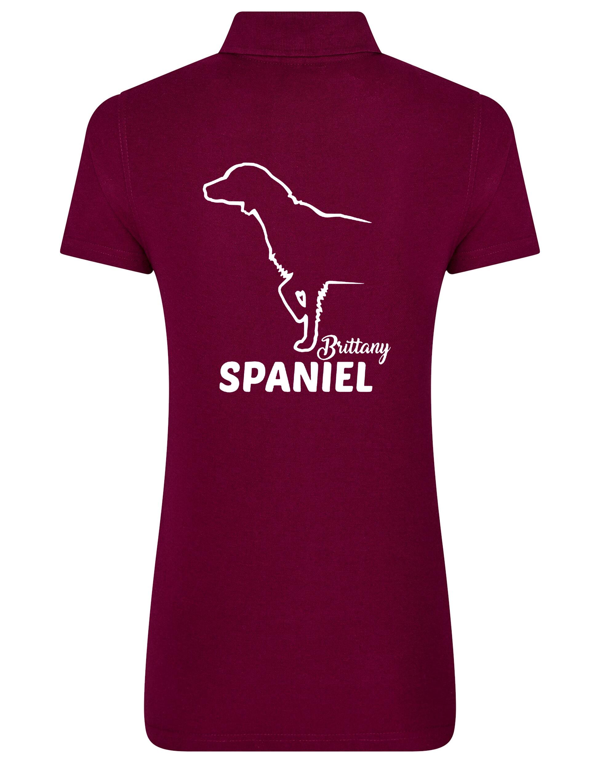 Women’s Cotton Polo with Brittany Spaniel Dog Breed Design – A Must-Have for Brittany Spaniel Enthusiasts