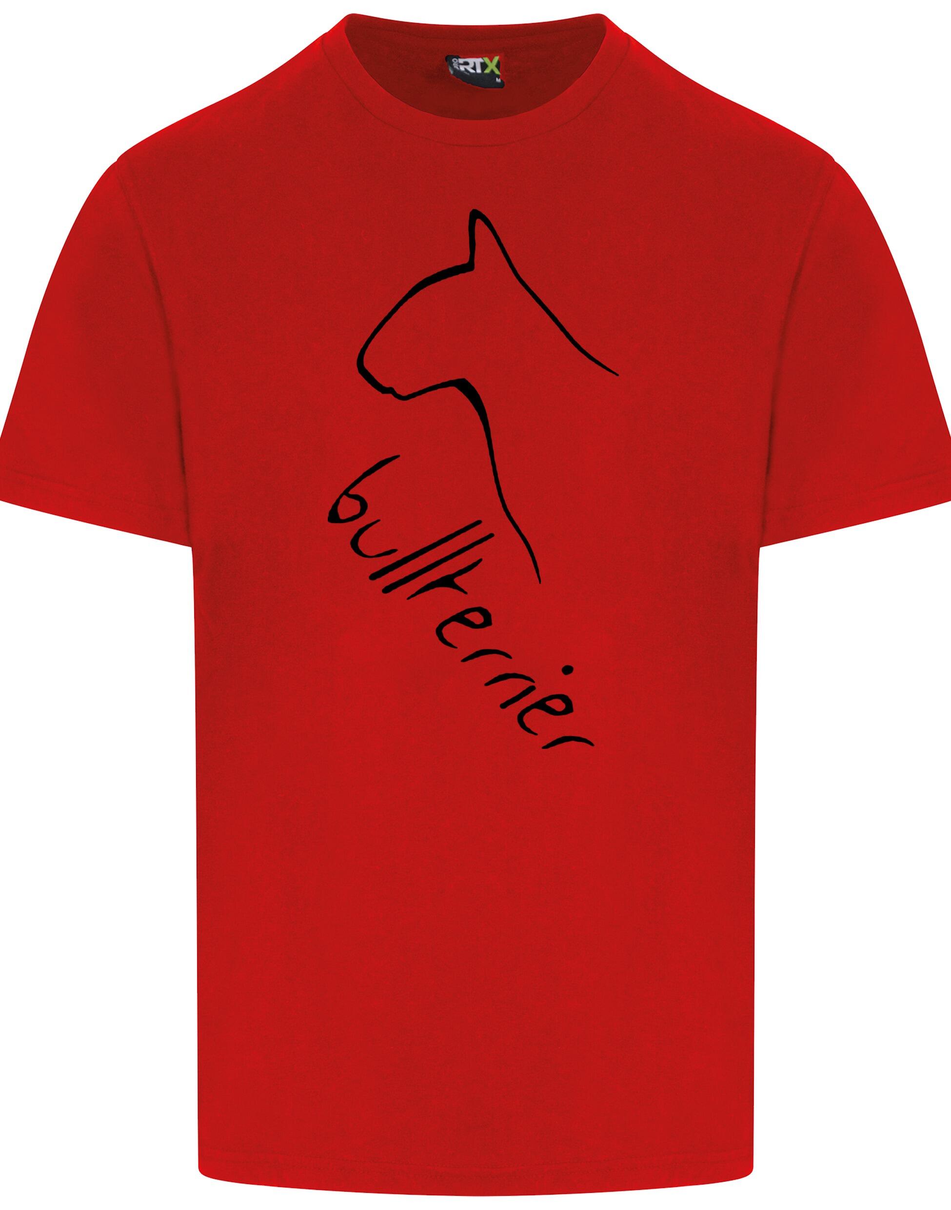 Unisex Roundneck T-shirt with Bullterrier Dog Breed Design – Style for Every Bullterrier Fan