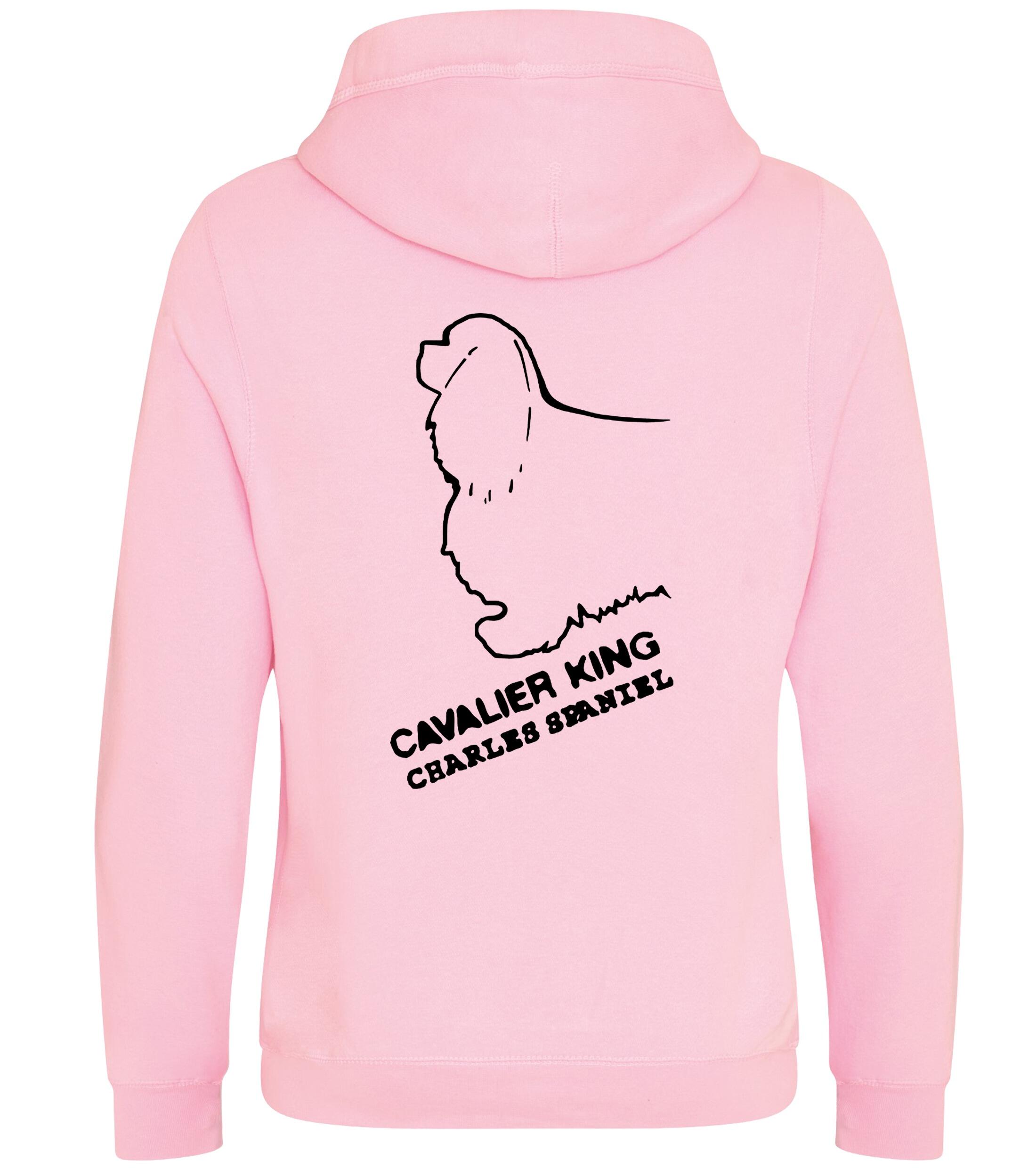 Unisex Crossneck Pullover Hoodie with Cavalier King Charles Spaniel Dog Breed Design