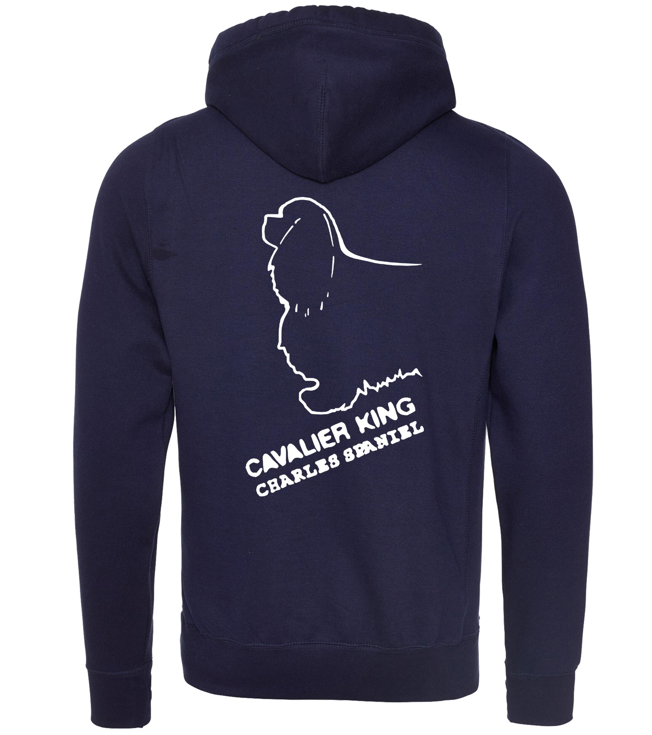 Unisex Crossneck Pullover Hoodie with Cavalier King Charles Spaniel Dog Breed Design