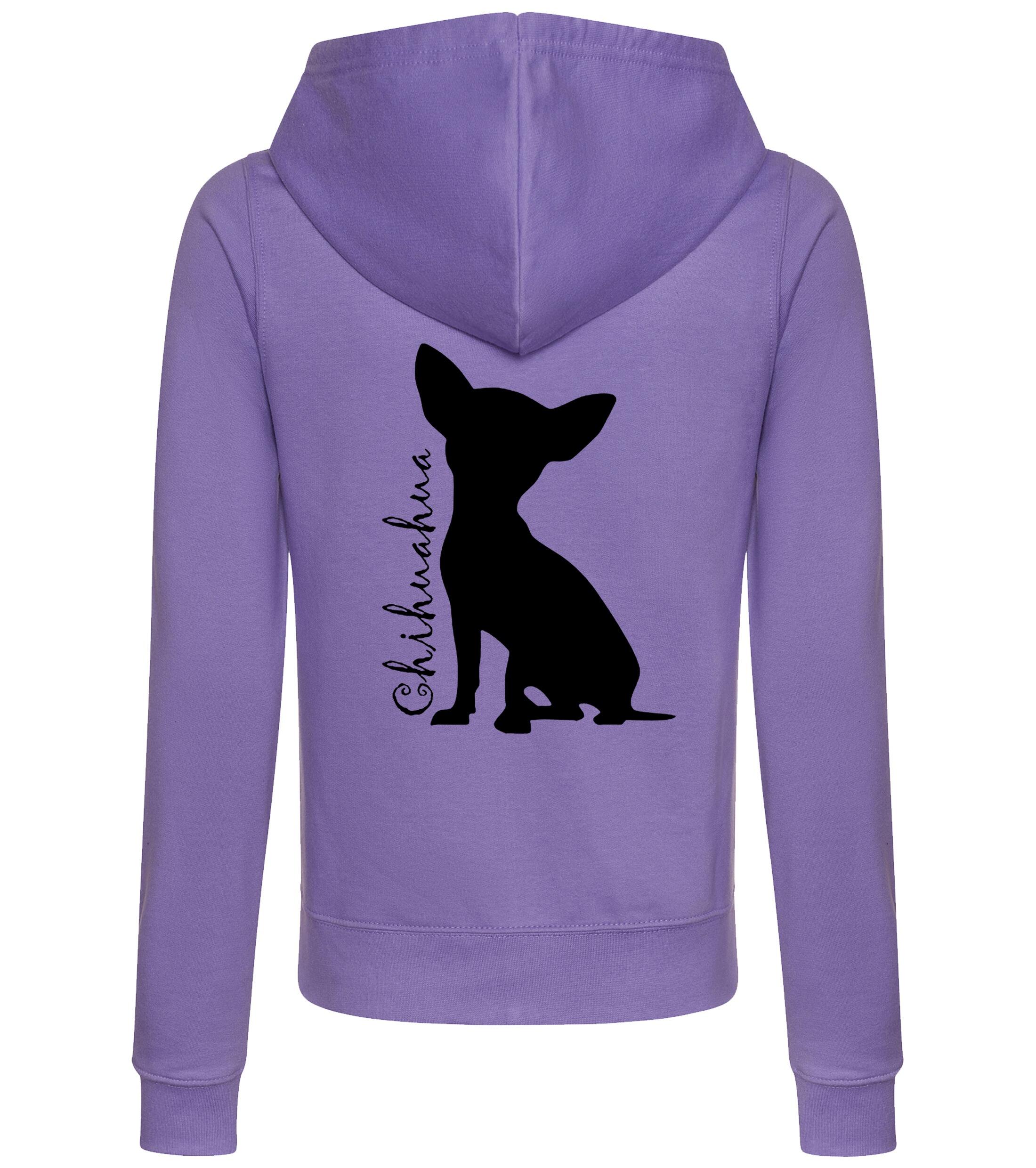 Chihuahua Silhouette Women’s Zipped Hoodie – Cozy, Stylish, and Perfect for Chihuahua Lovers