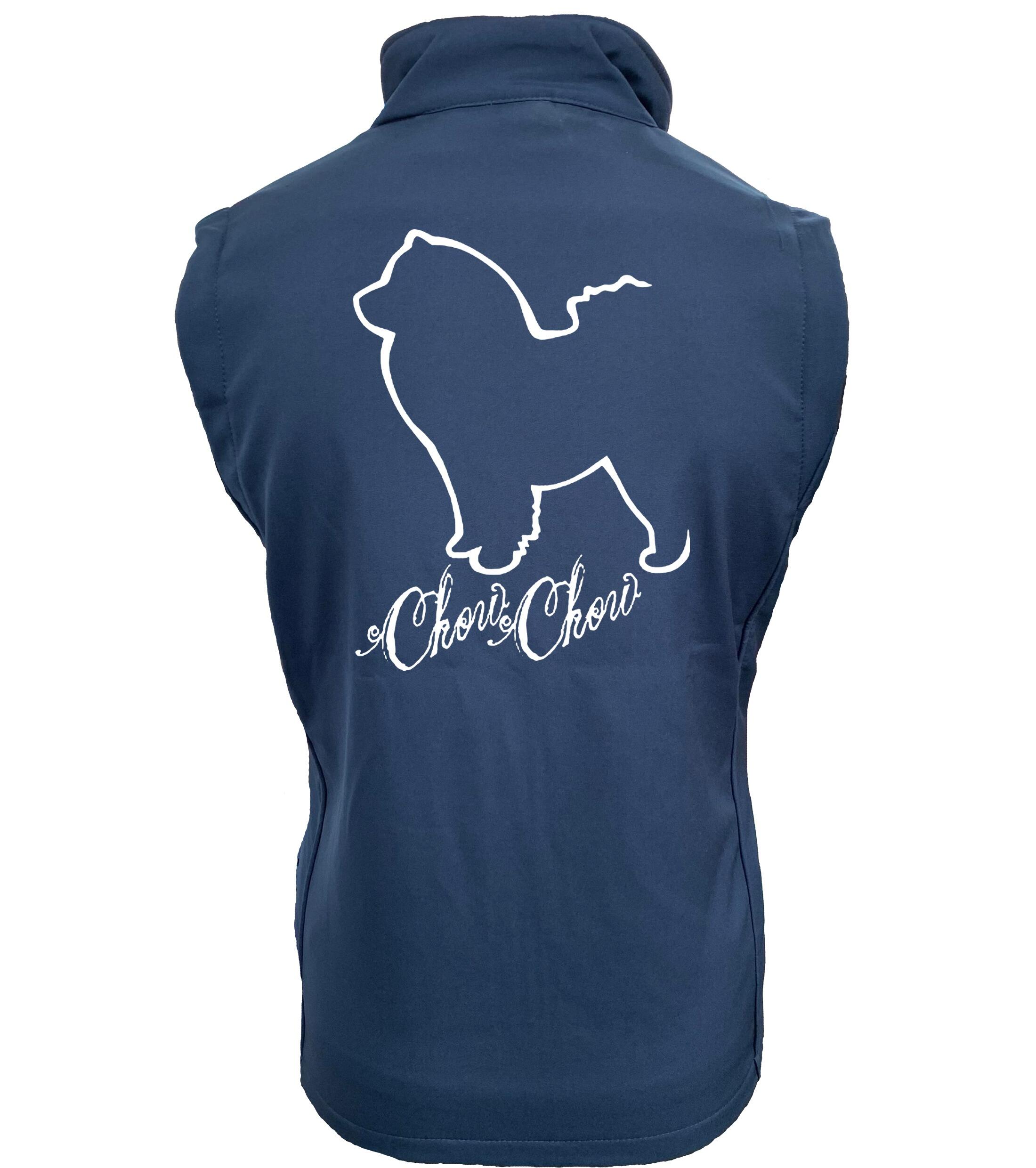 Chow Chow Dog Breed Design Unisex Softshell Gilet – Style and Function for Chow Chow Lovers