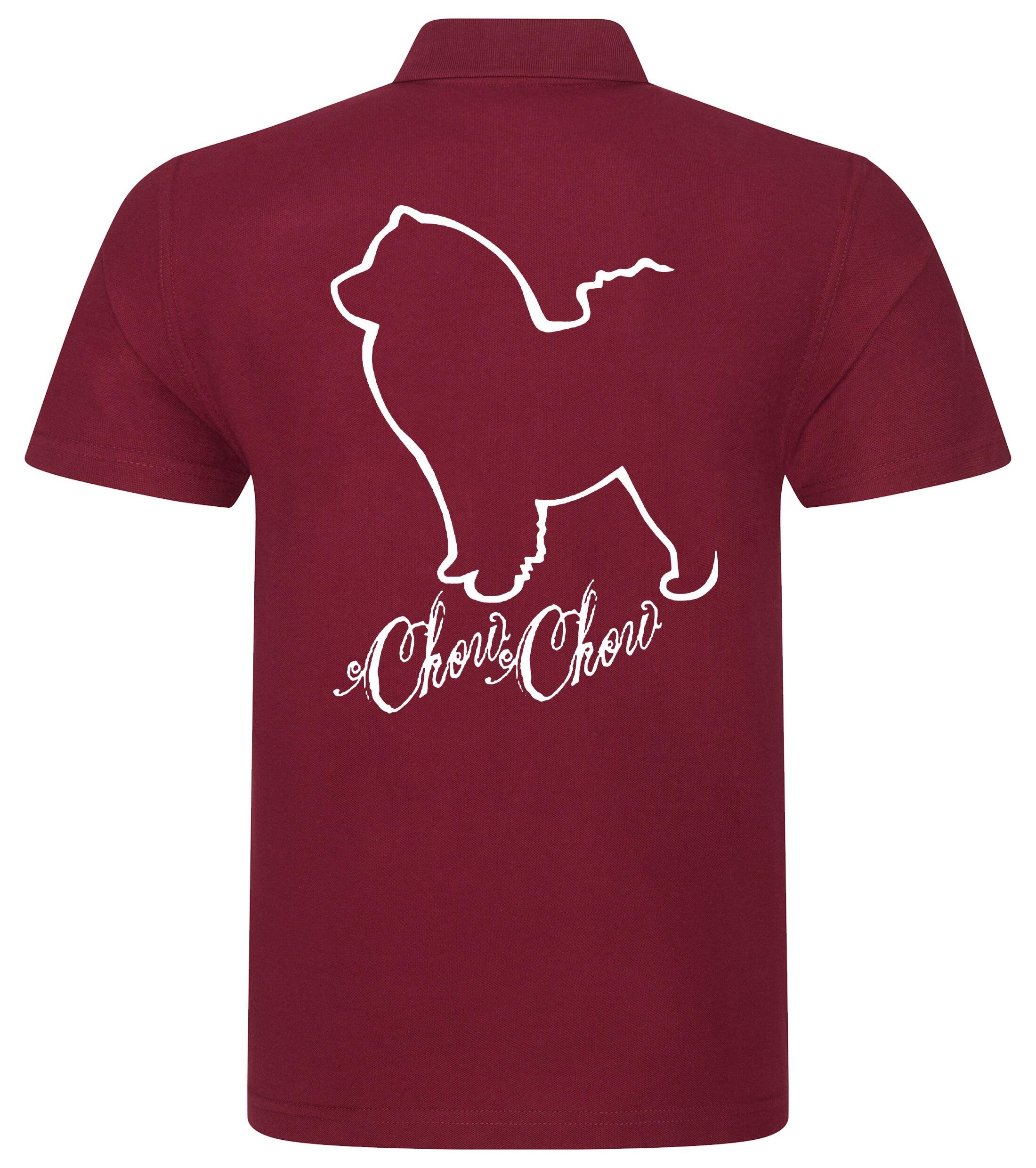 Unisex Cotton Polo with Chow Chow Dog Breed Design – Comfort and Style for Every Chow Chow Enthusiast