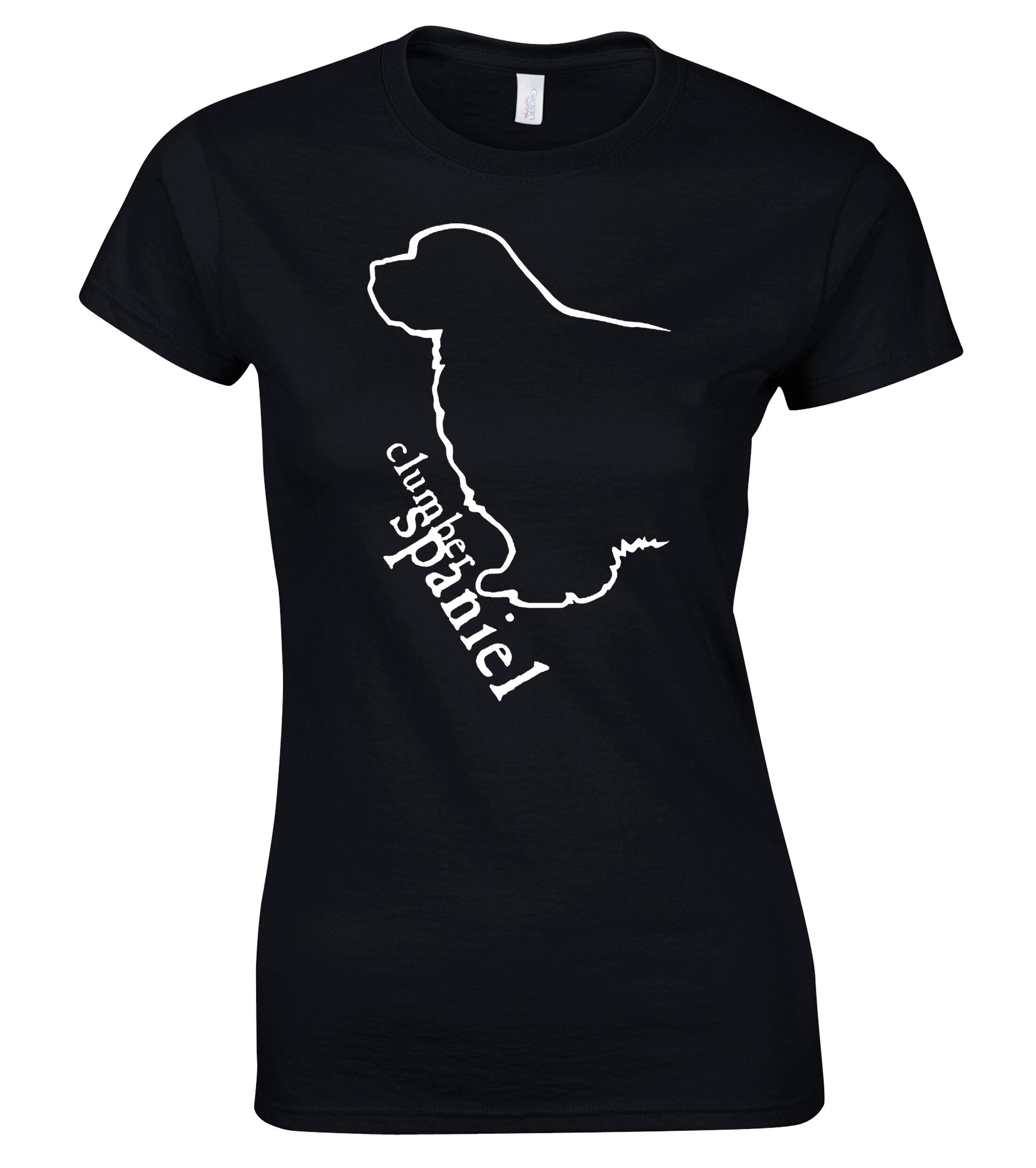 Female Roundneck T-shirt with Clumber Spaniel Dog Breed Design – Every Clumber Spaniel Lover