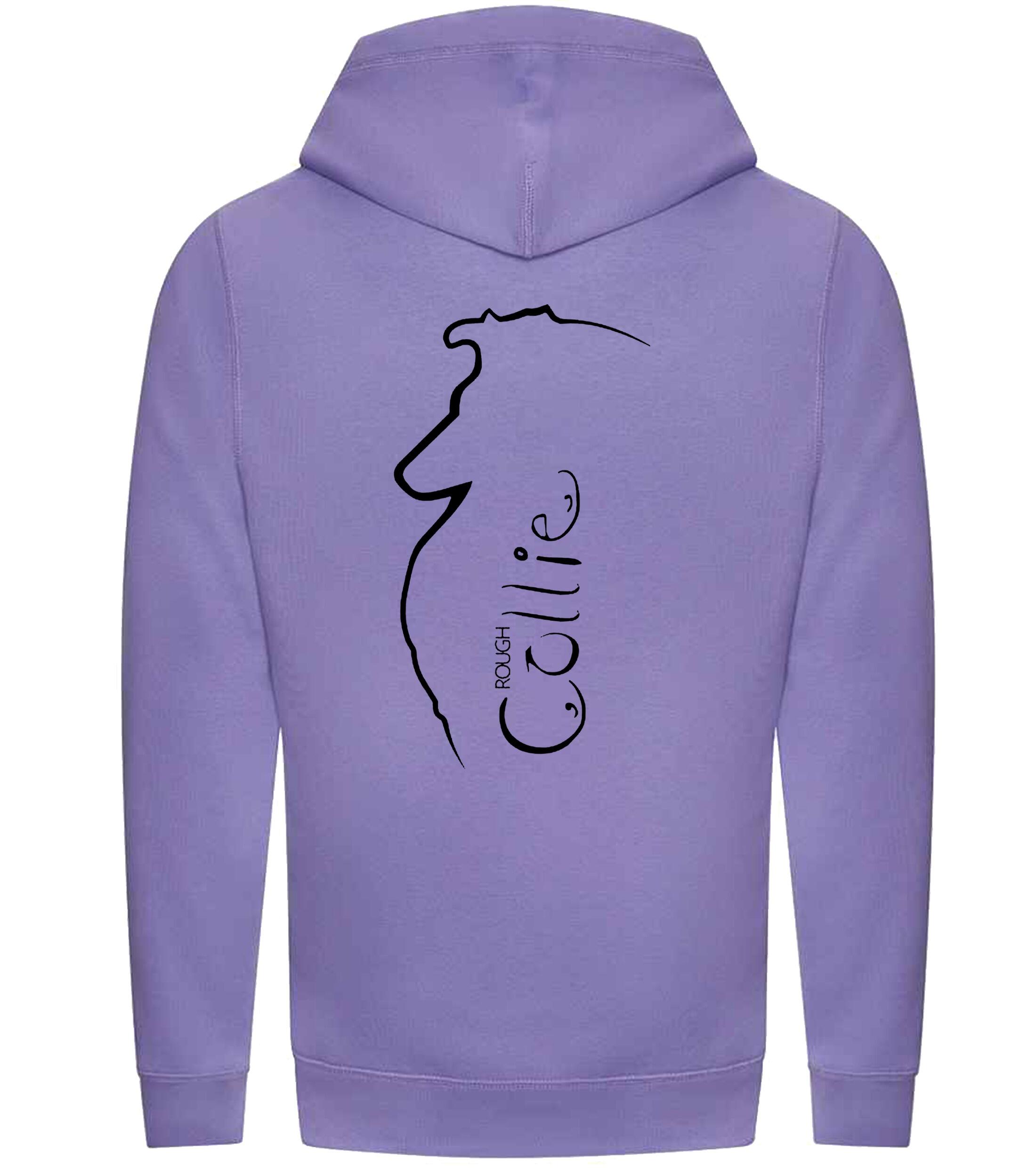 Unisex Crossneck Pullover Hoodie with Collie (Rough) Dog Breed Design – A Must-Have for Rough Collie Fans