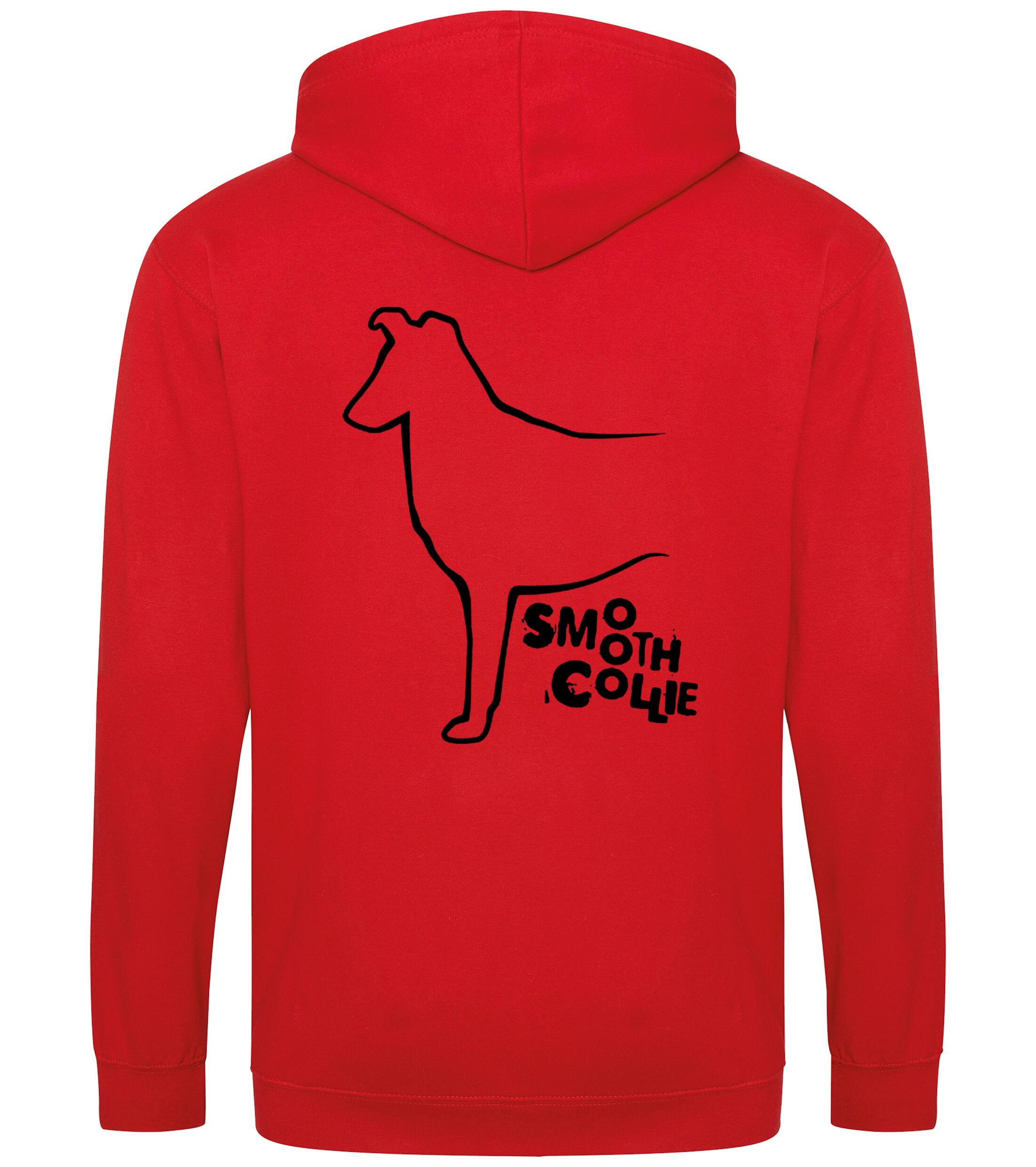 Collie (Smooth) Dog Breed Design Zipped Hoodie – Comfort, Style, and Collie Pride