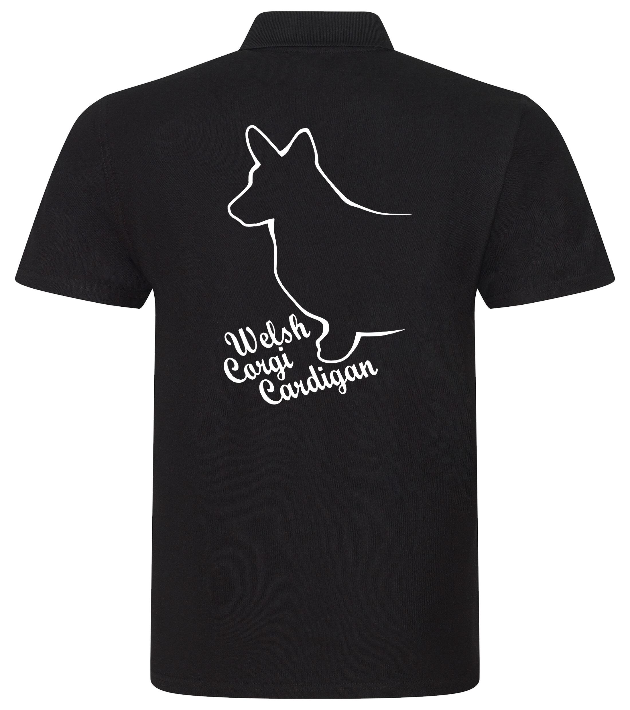 Unisex Cotton Polo with Corgi Cardigan (Welsh) Dog Breed Design – Style for Every Corgi Enthusiast