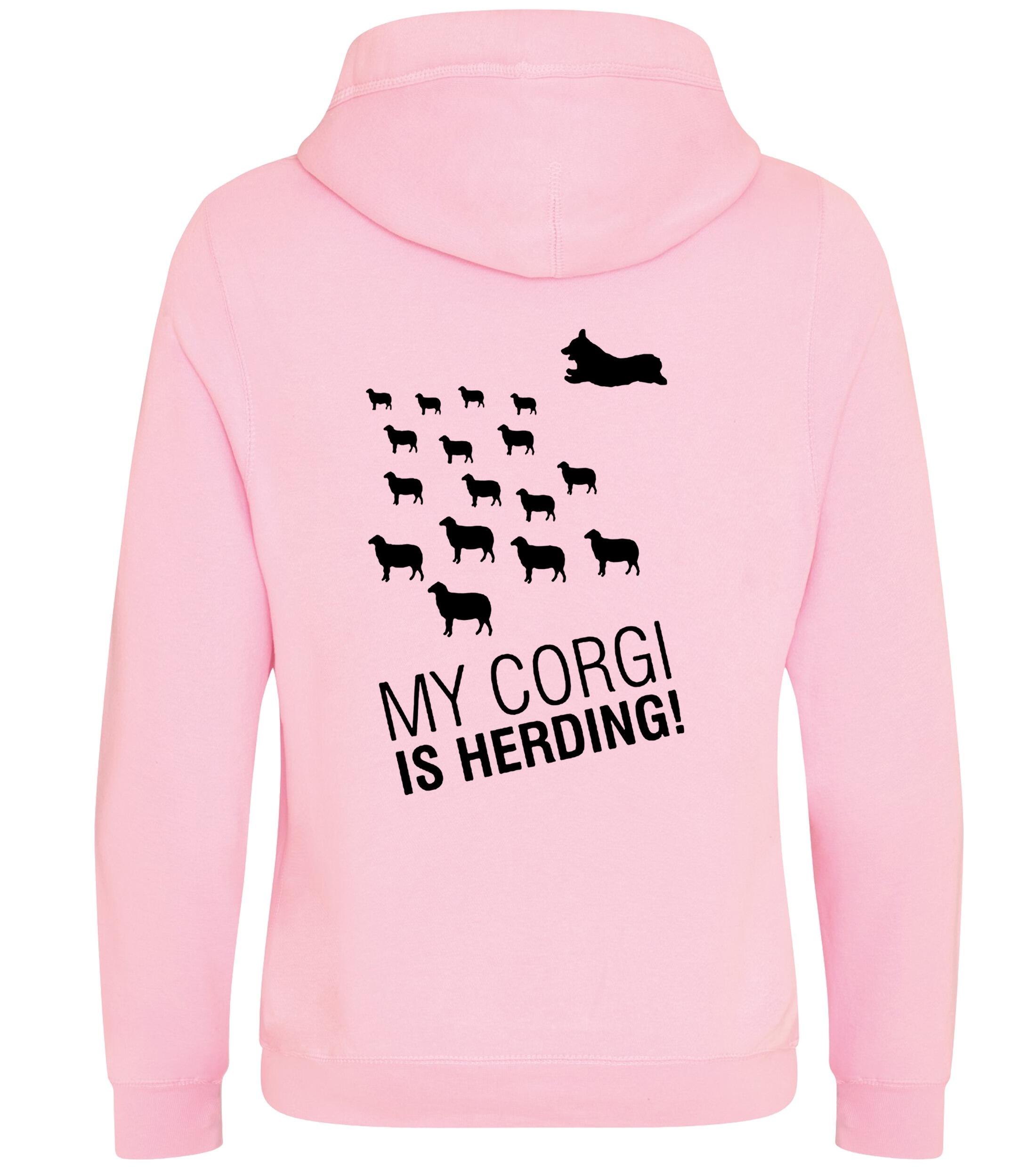 Unisex Crossneck Pullover Hoodie with Corgi Herding Dog Breed Design – Comfort for Corgi Herding Lovers