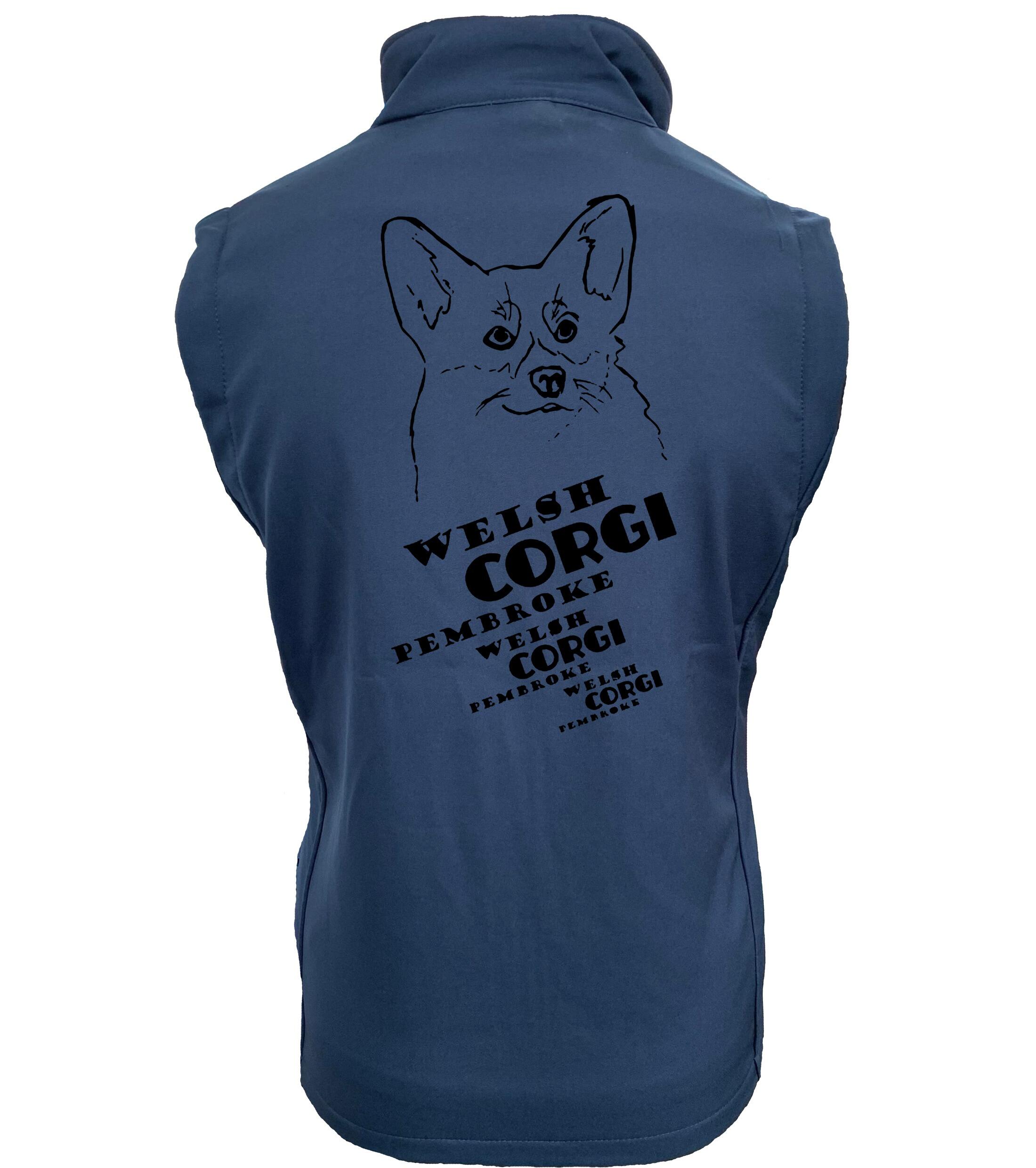 Women’s Softshell Jacket with Corgi Pembroke (Face) Dog Breed Design – Style & Comfort for Corgi Fans