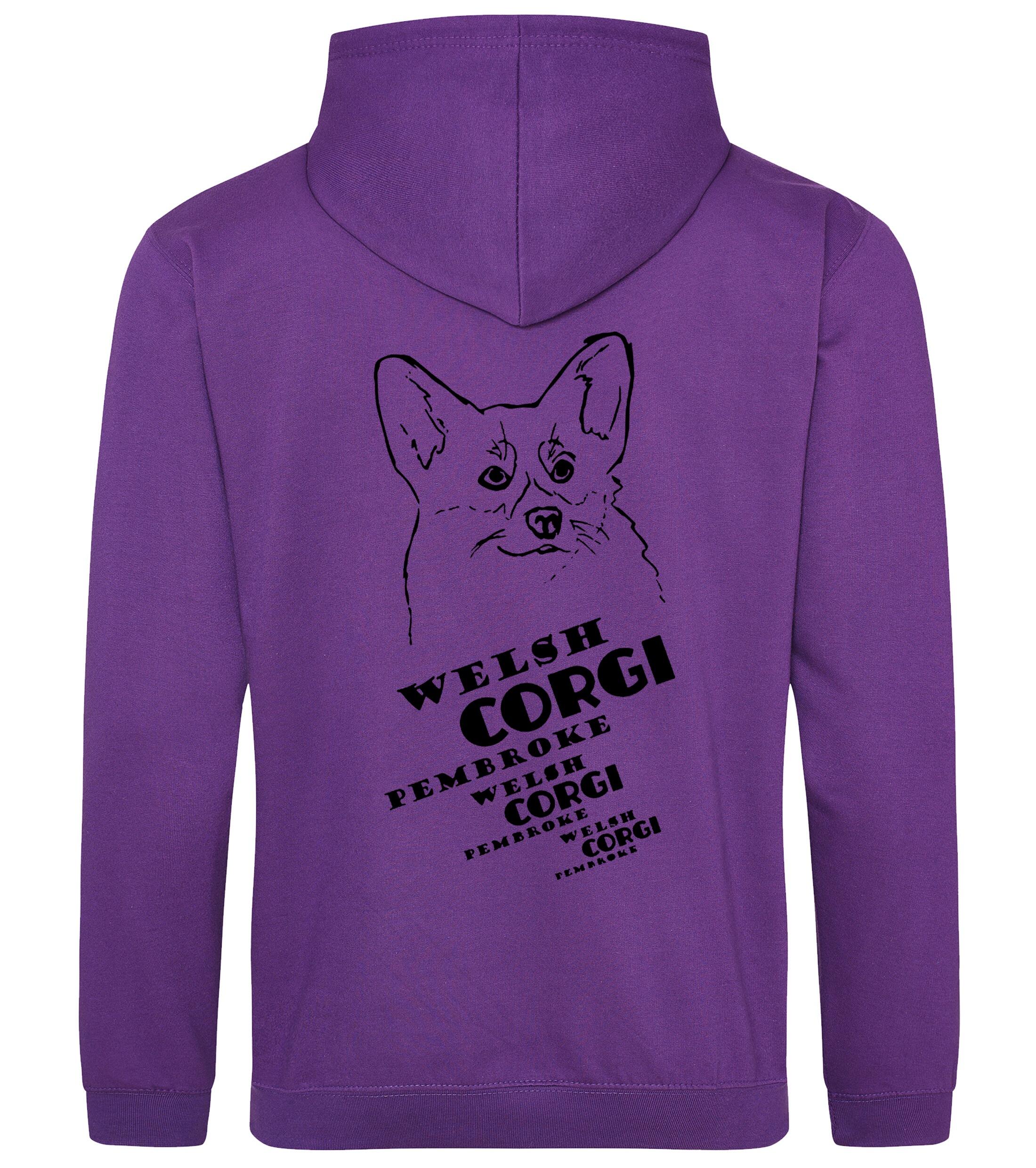 Corgi Pembroke (Face) Dog Breed Design Pullover Hoodie – Stylish & Cozy for Corgi Lovers