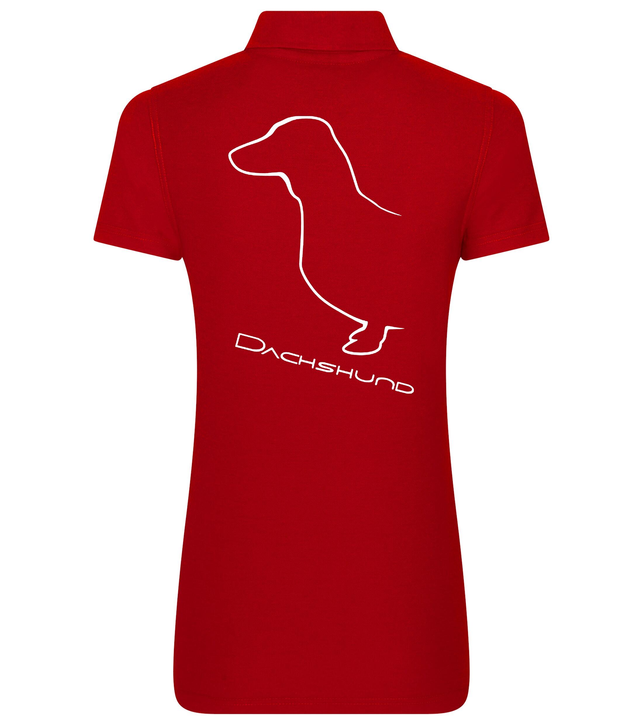 Dachshund (Smooth) Dog Breed Design Women’s Cotton Polo – Style for Dachshund Enthusiasts