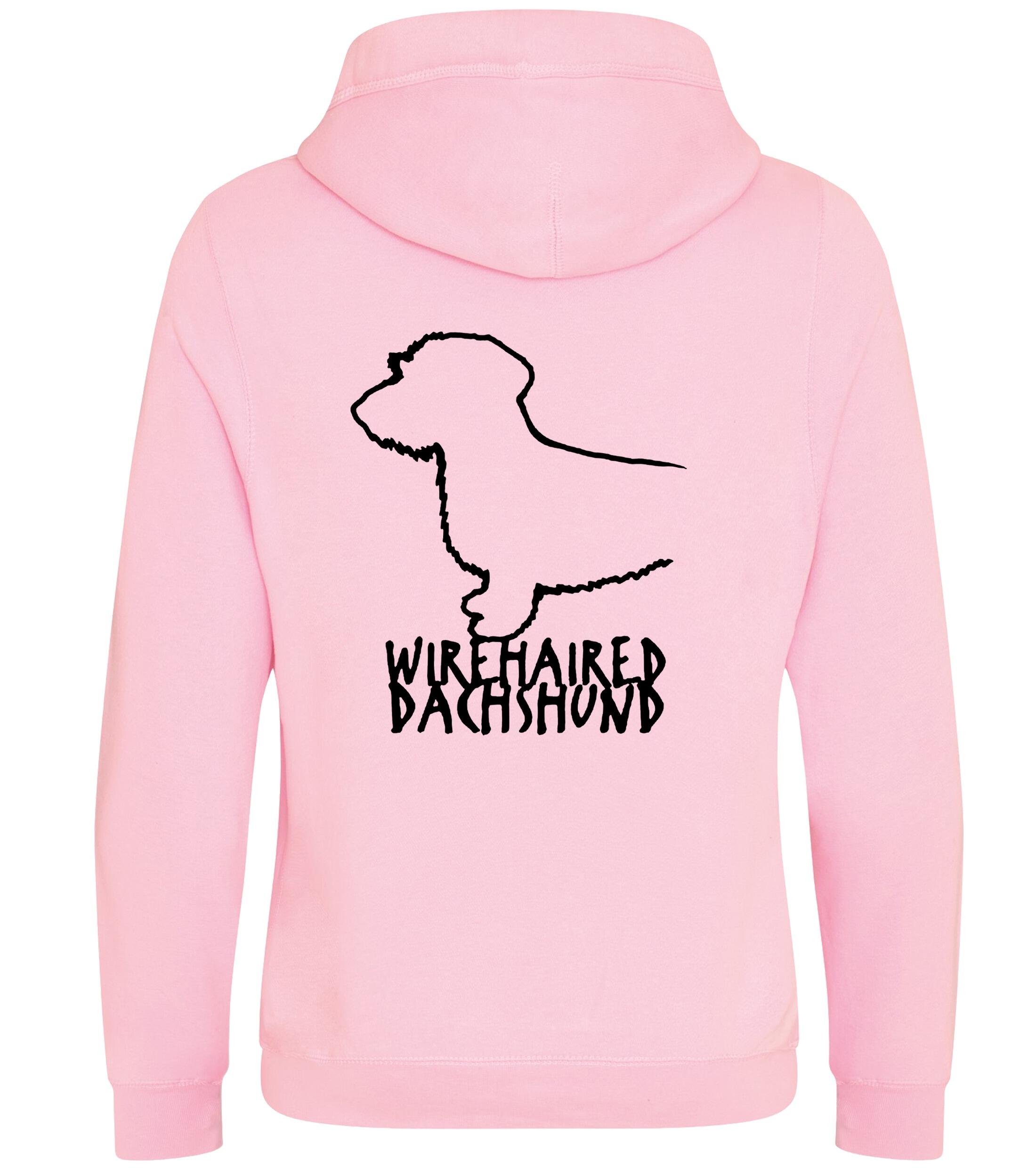Dachshund (Wirehaired) Dog Breed Design Unisex Crossneck Pullover Hoodie – Style & Dachshund Pride