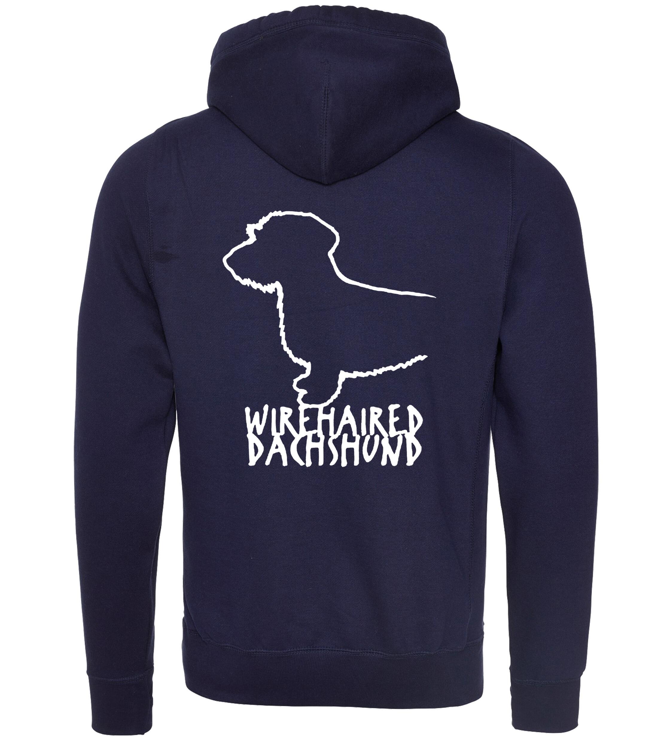Dachshund (Wirehaired) Dog Breed Design Unisex Crossneck Pullover Hoodie – Style & Dachshund Pride