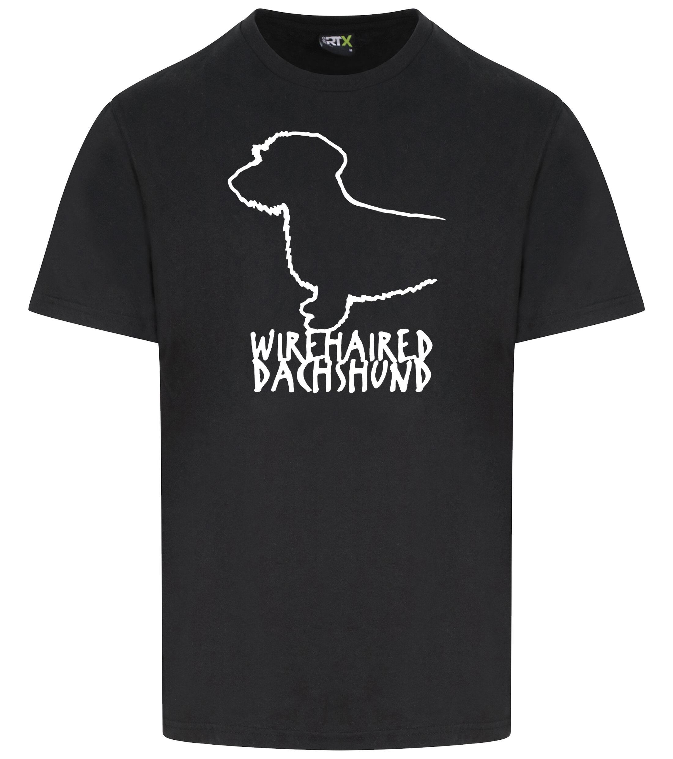 Dachshund (Wirehaired) Dog Breed Design Unisex Roundneck T-Shirt – Style for Dachshund Enthusiasts