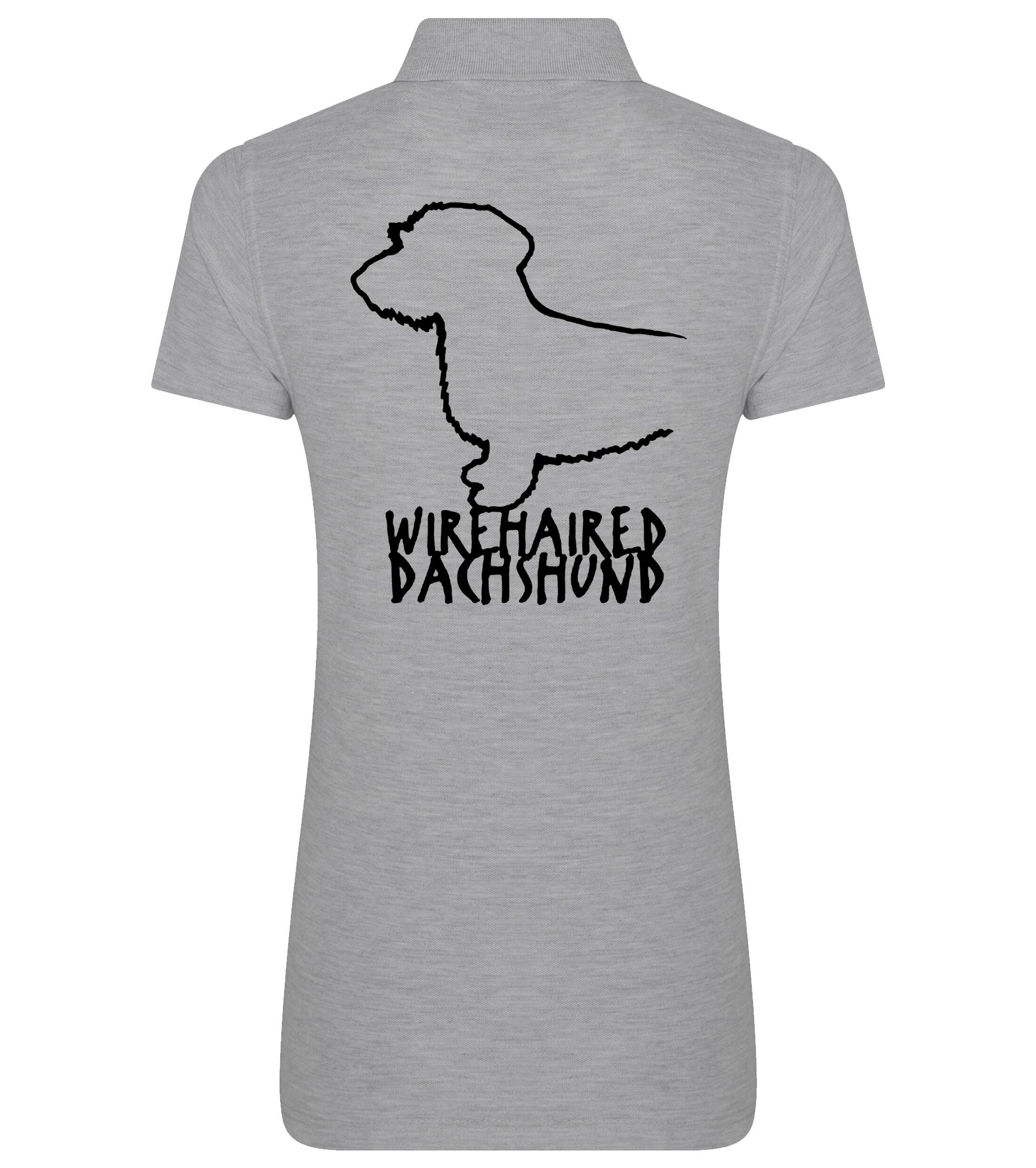 Dachshund (Wirehaired) Dog Breed Design Women’s Cotton Polo – Elegance for Dachshund Lovers