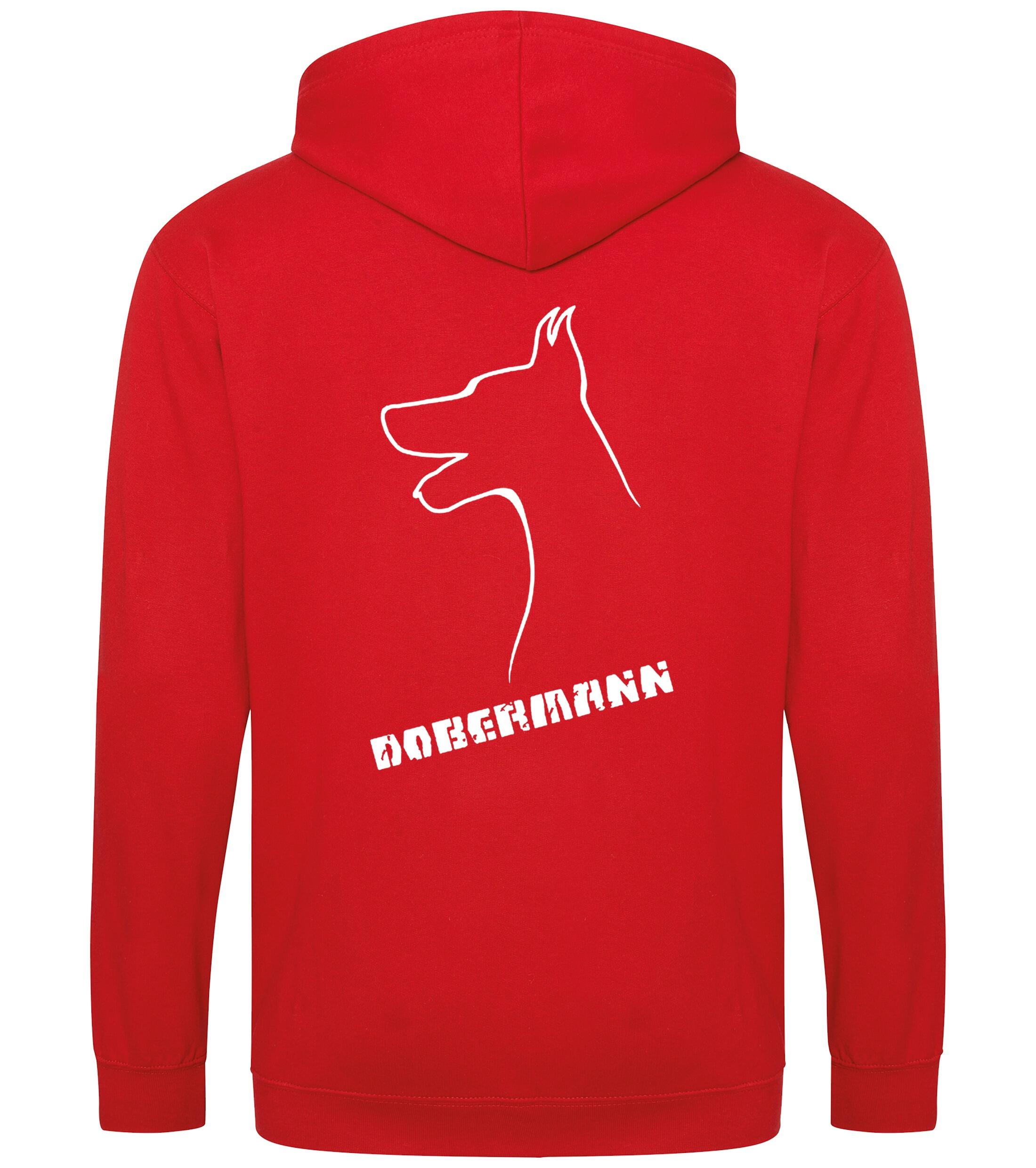 Dobermann (Head) Zipped Hoodie – Comfort, Style, and Dobermann Pride