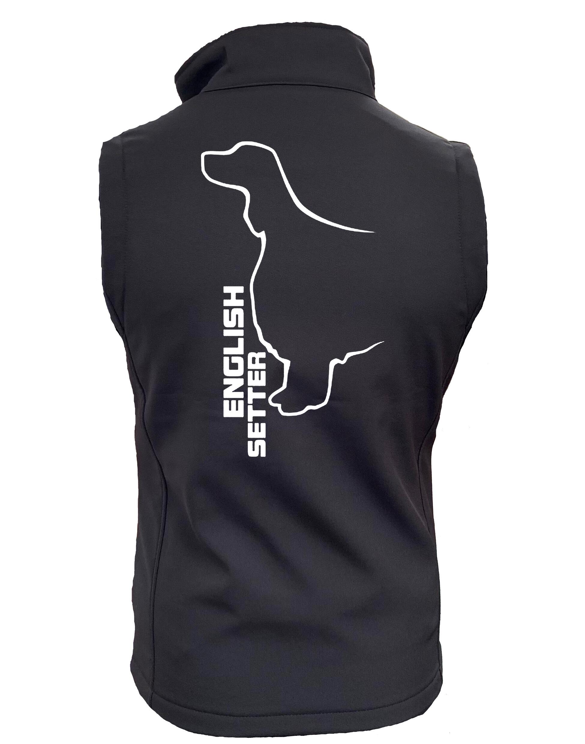 English Setter Design Unisex Softshell Gilet – Functional Style for English Setter Lovers