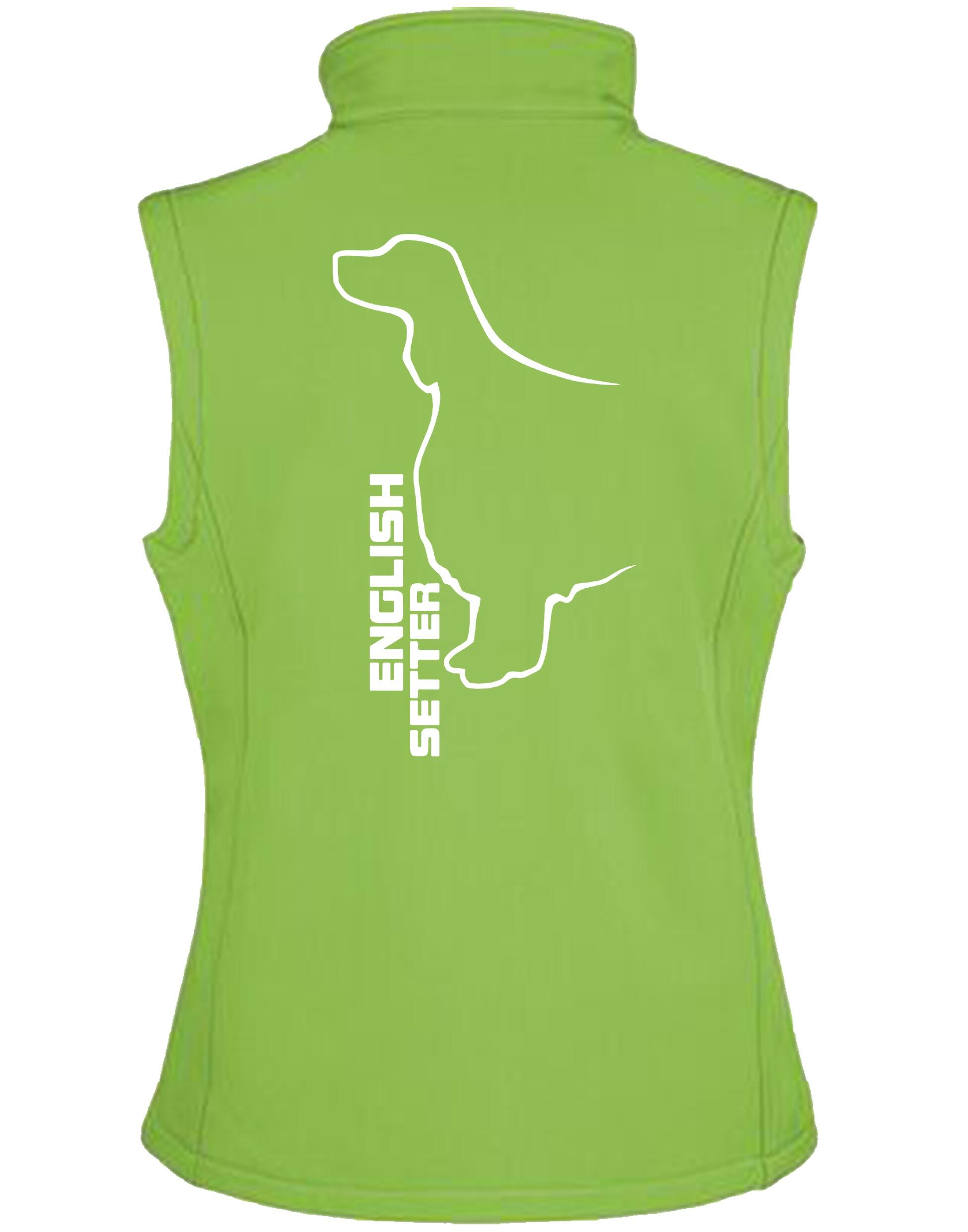 English Setter Design Unisex Softshell Gilet – Functional Style for English Setter Lovers