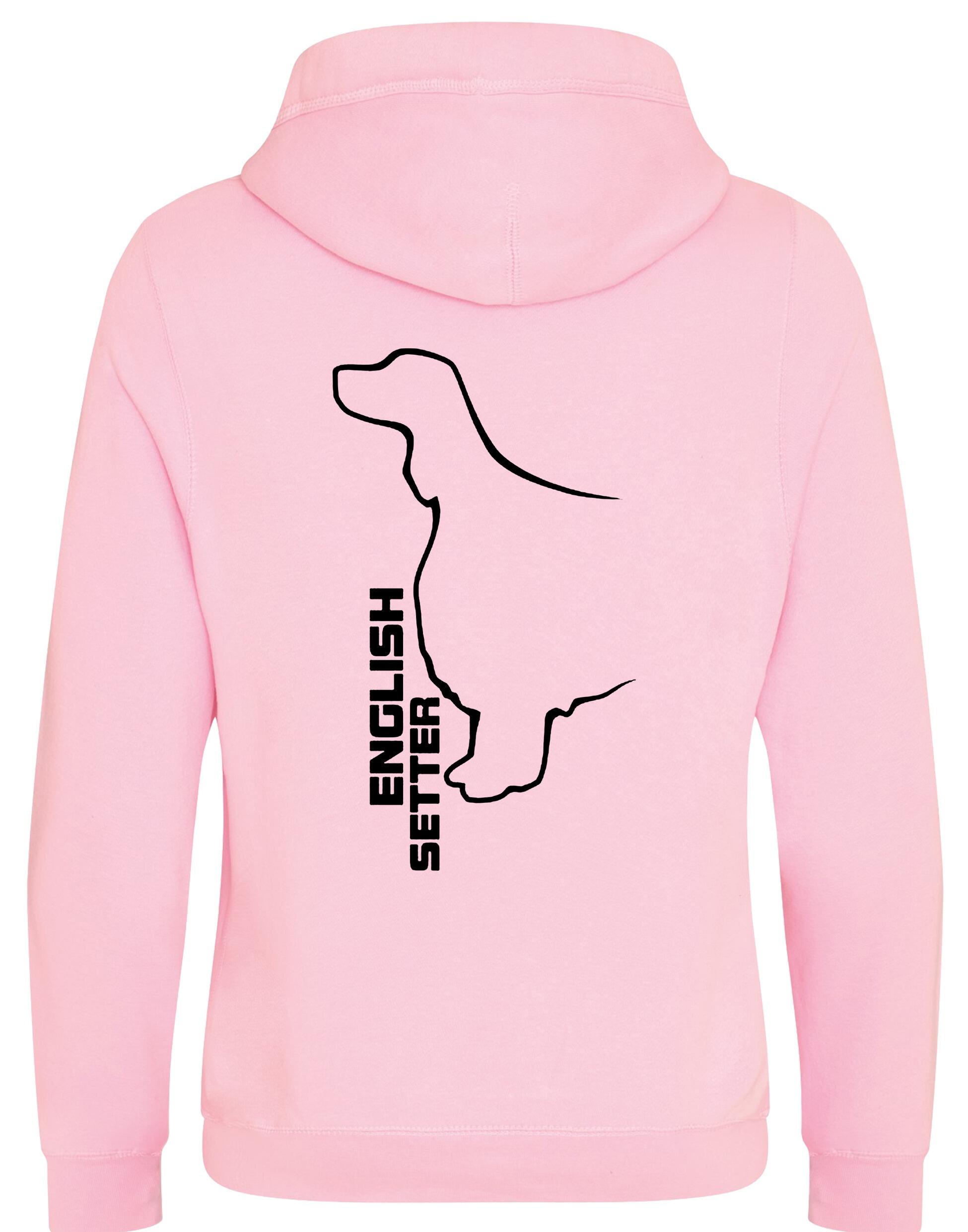Unisex Crossneck Pullover Hoodie with English Setter Design – A Must-Have for English Setter Fans