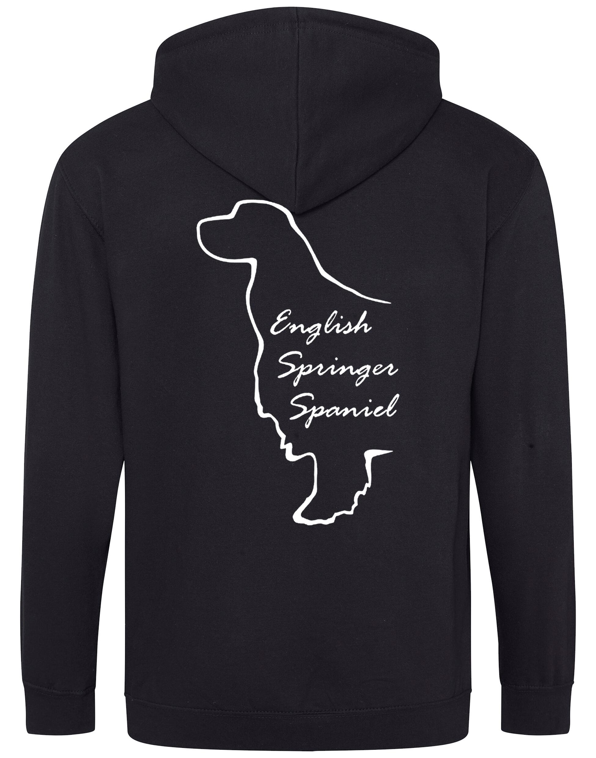 English Springer Spaniel Dog Breed Zipped Hoodie – Comfort, Style, and Springer Pride