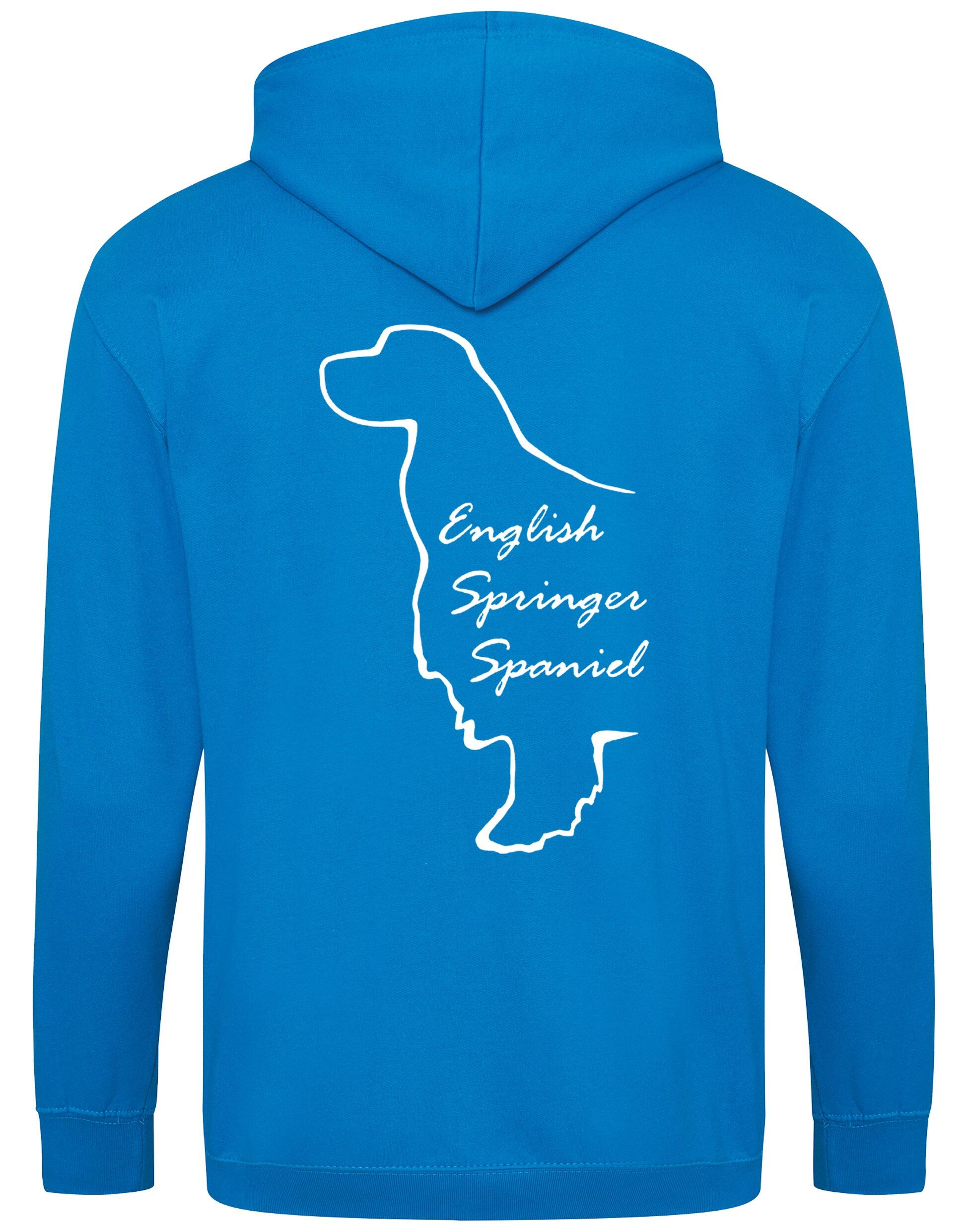 English Springer Spaniel Dog Breed Zipped Hoodie – Comfort, Style, and Springer Pride