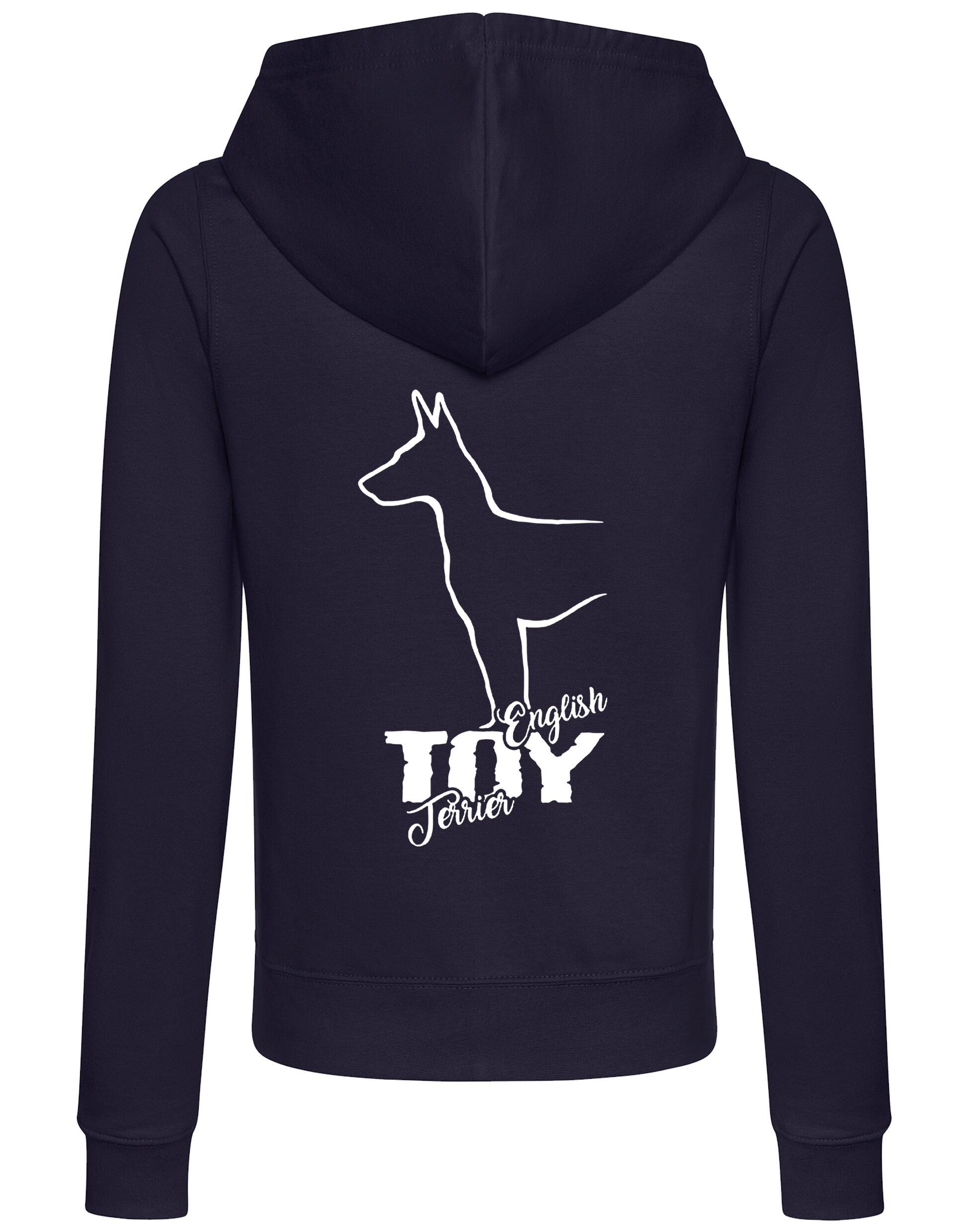 English Toy Terrier Dog Breed Women’s Zipped Hoodie – Stylish Comfort for Terrier Enthusiasts