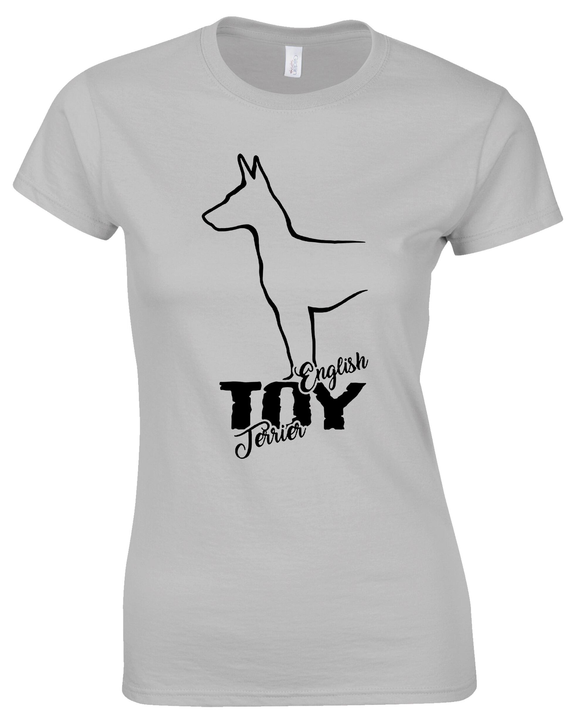 English Toy Terrier Female Roundneck T-shirt – Style and Comfort for Terrier Enthusiasts
