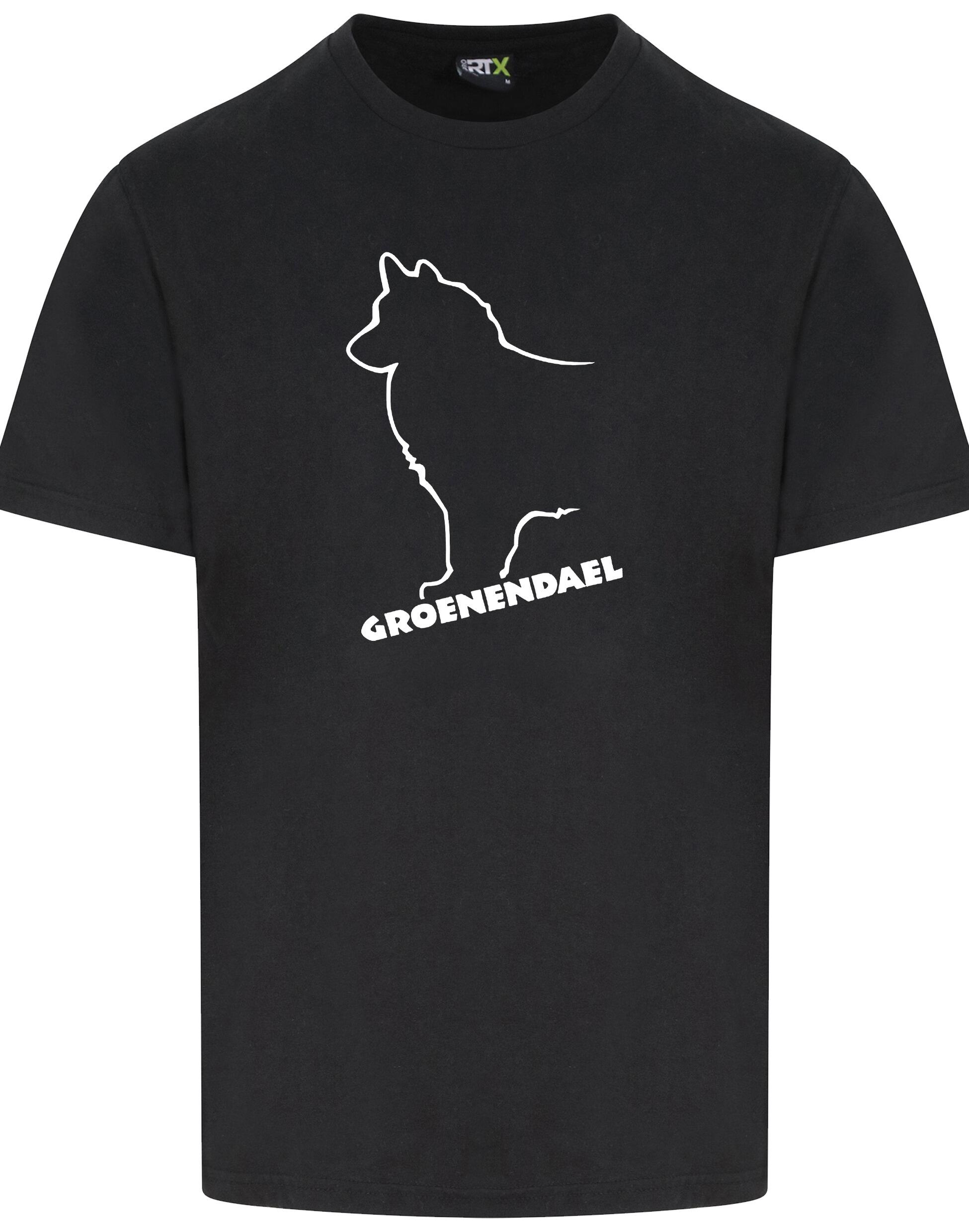 Groenendael Unisex Roundneck T-shirt – Lightweight cotton with a unique breed design for style and comfort.