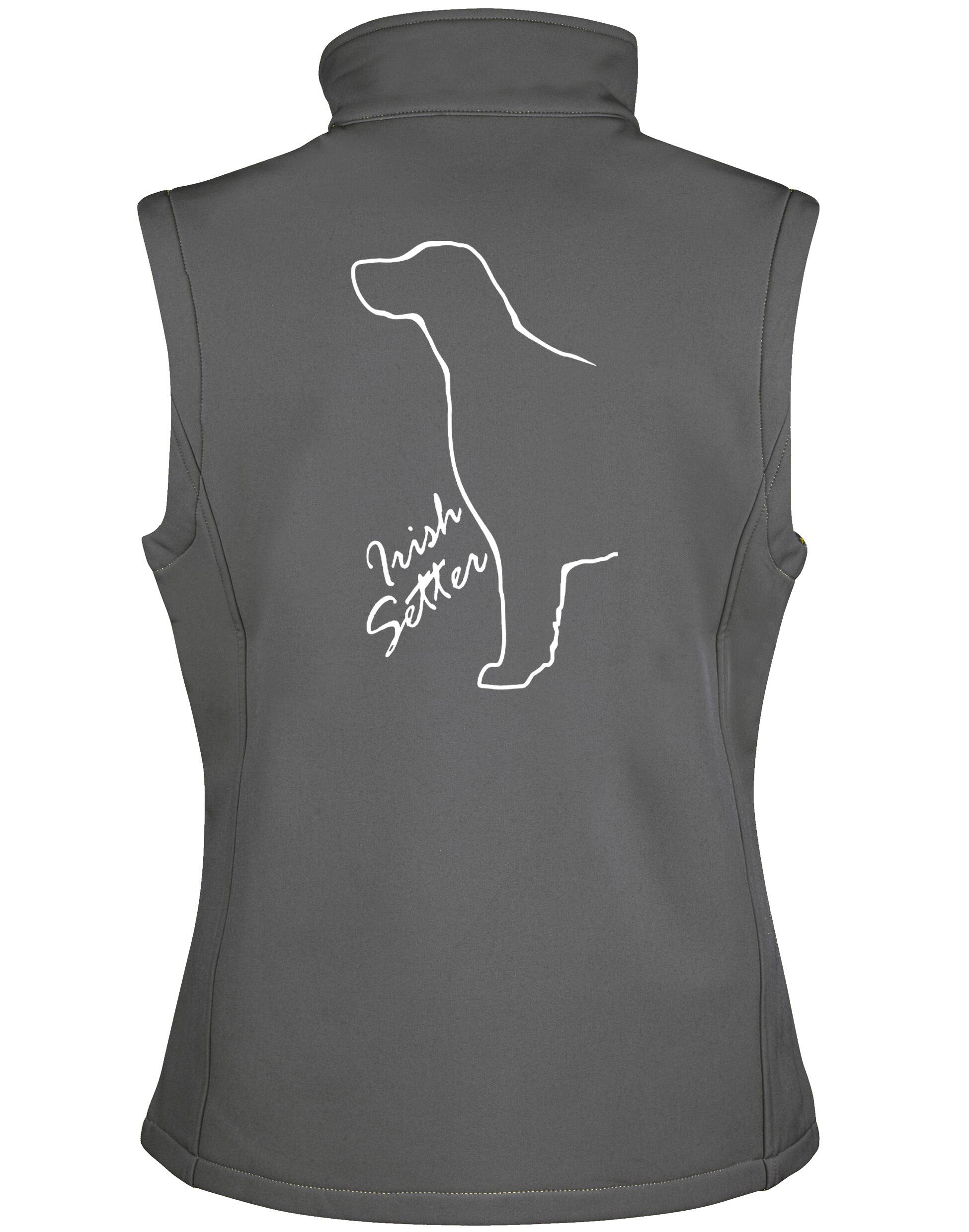 Irish Setter Women’s Softshell Jacket featuring exclusive breed design, feminine fit, and water-resistant comfort.