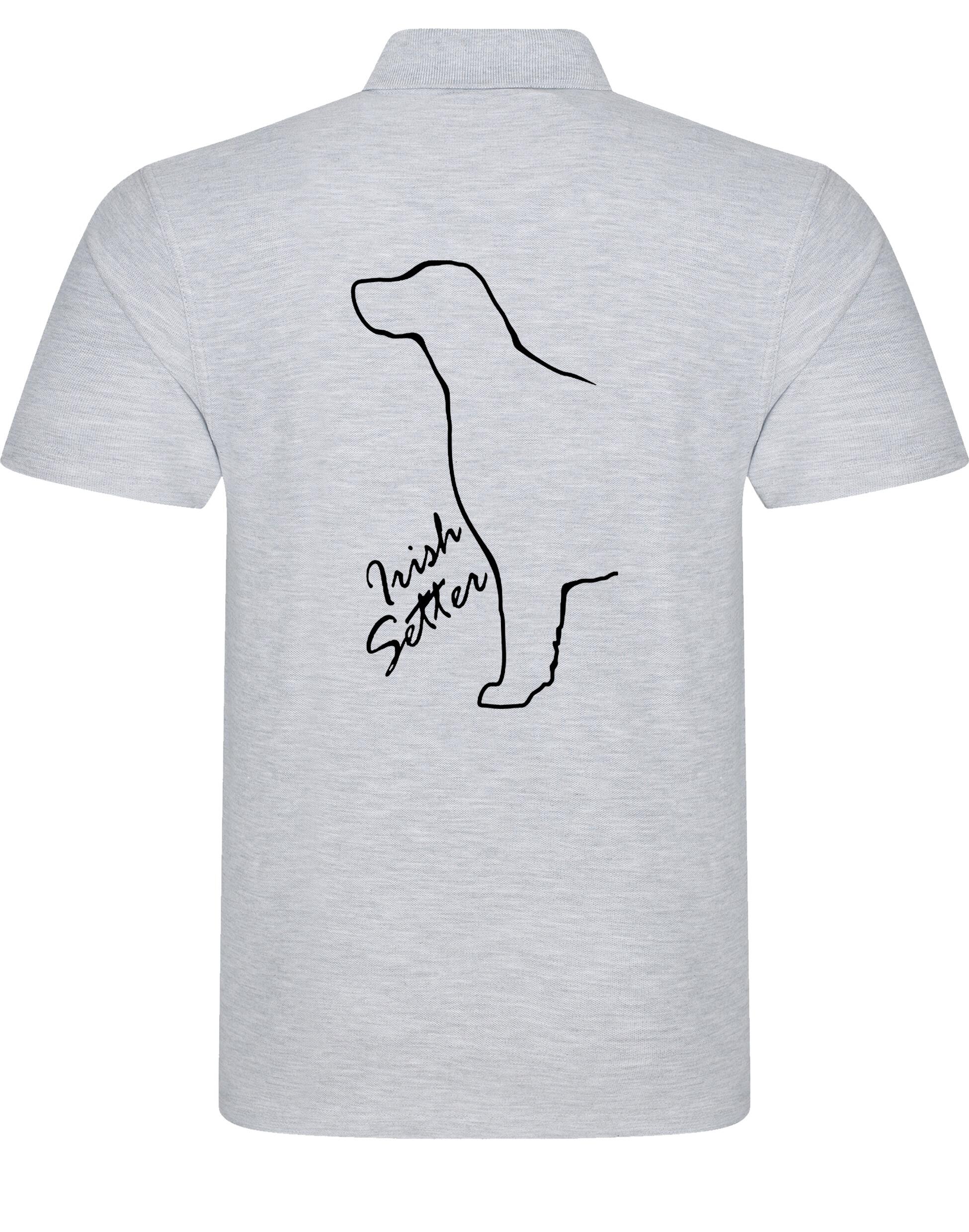 Irish Setter Unisex Cotton Polo with exclusive breed design, offering comfort and style for all-day wear.