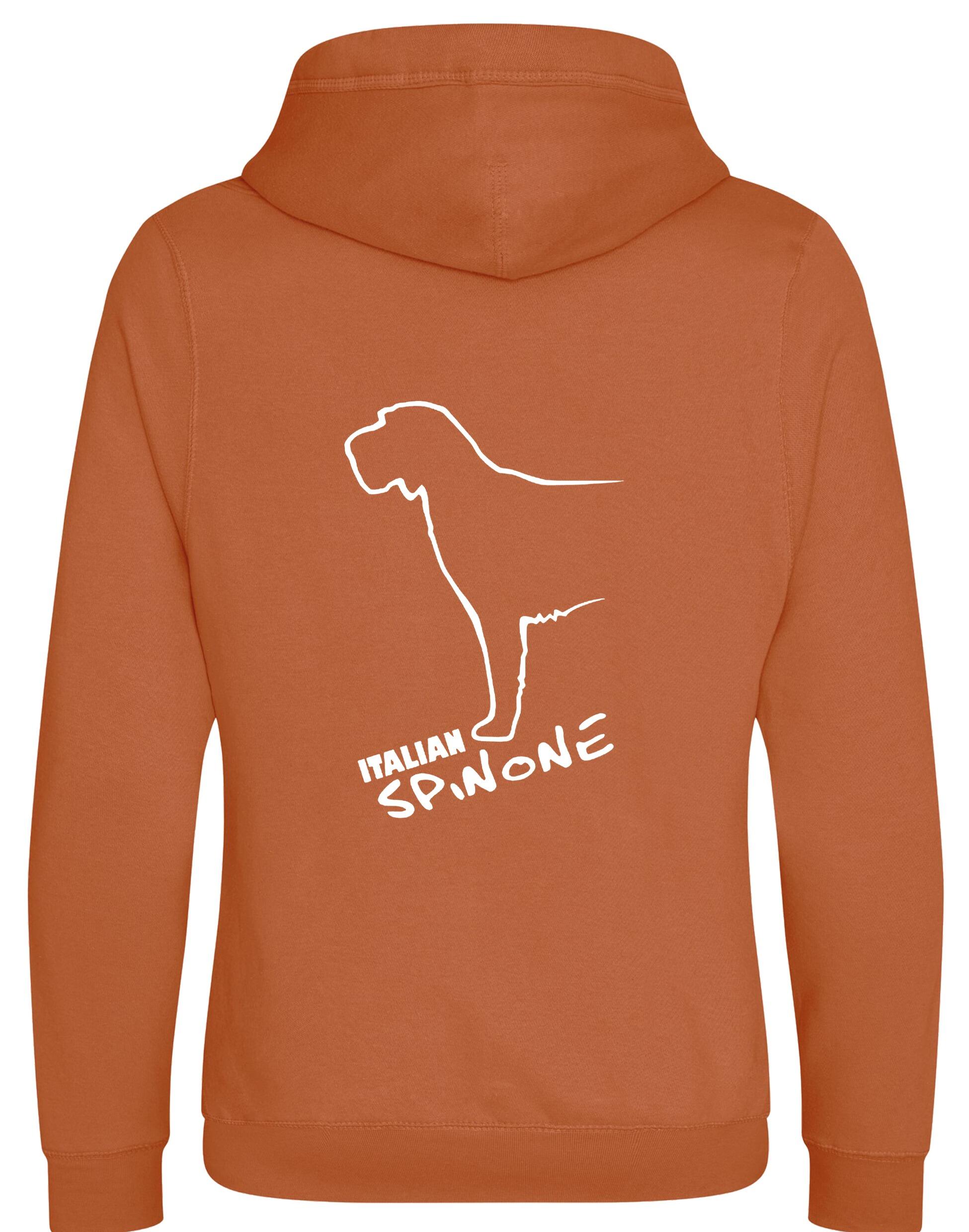 Italian Spinone crossneck pullover hoodie featuring exclusive breed artwork, cozy brushed fleece interior, and modern design details for comfort and style.