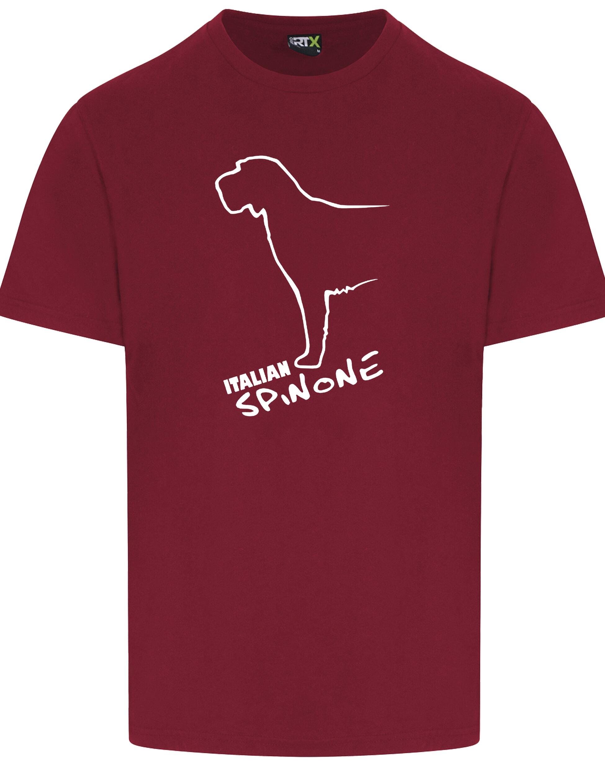 Unisex Italian Spinone Roundneck T-shirt with exclusive breed artwork, lightweight cotton fabric, and a relaxed fit for casual comfort and style.