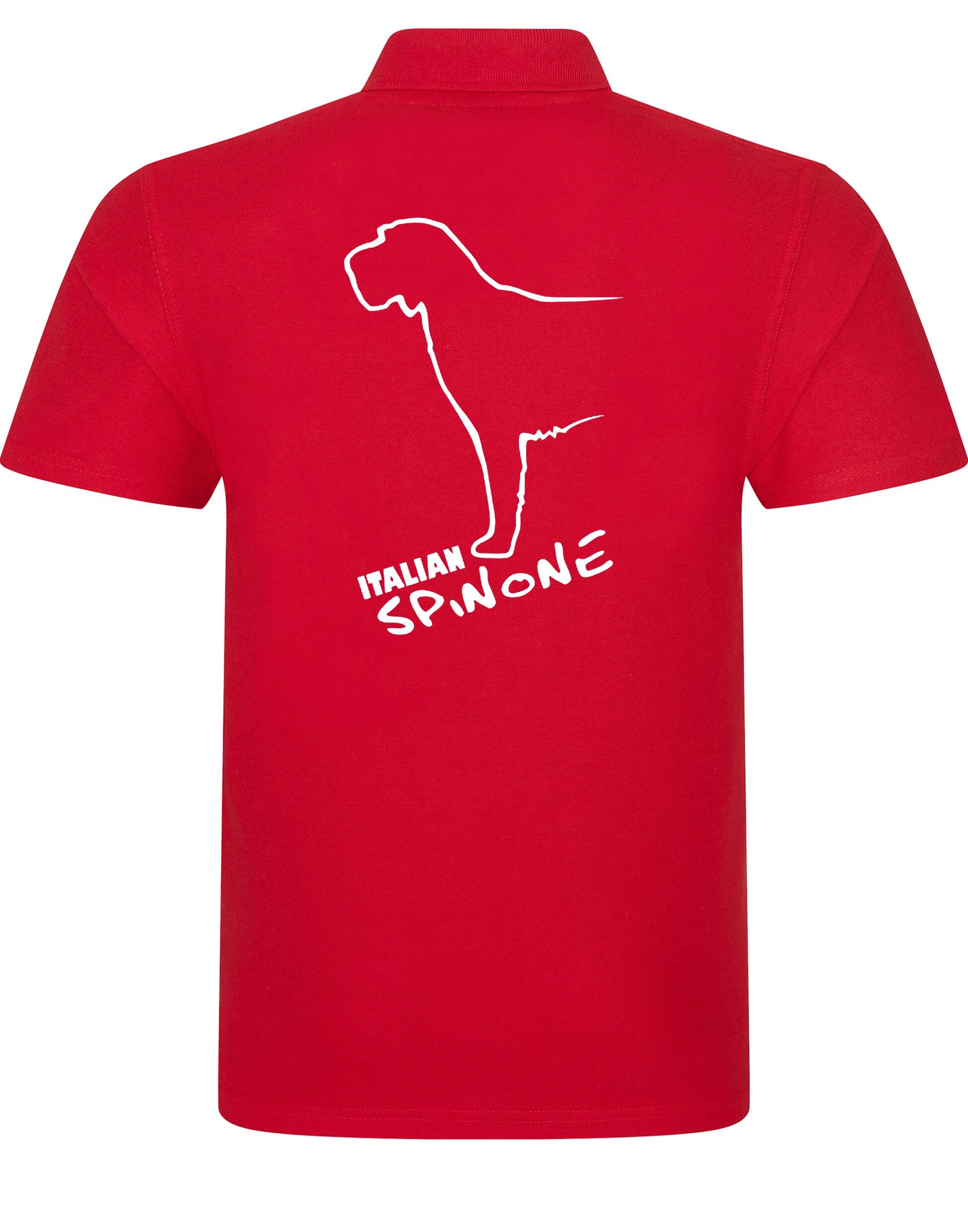Unisex Cotton Polo featuring exclusive Italian Spinone design, made with soft, breathable cotton and offering a relaxed fit for comfort and style.