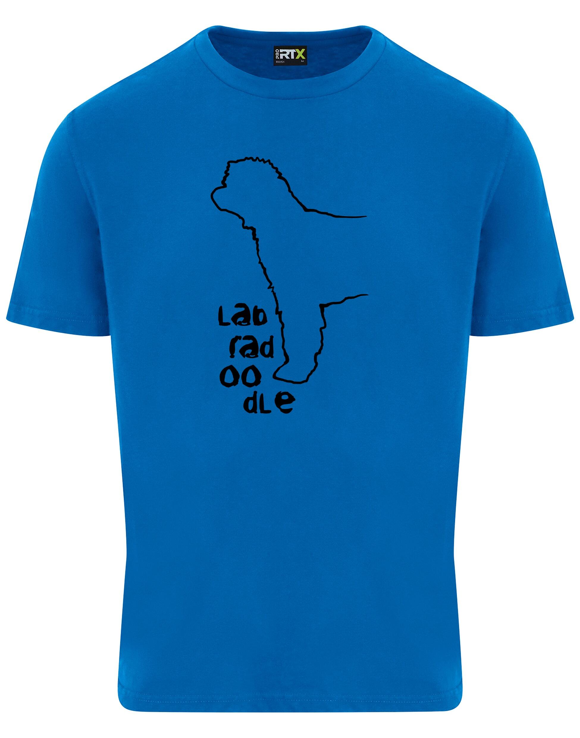 Unisex Labradoodle Roundneck T-shirt with exclusive breed design in breathable cotton fabric.