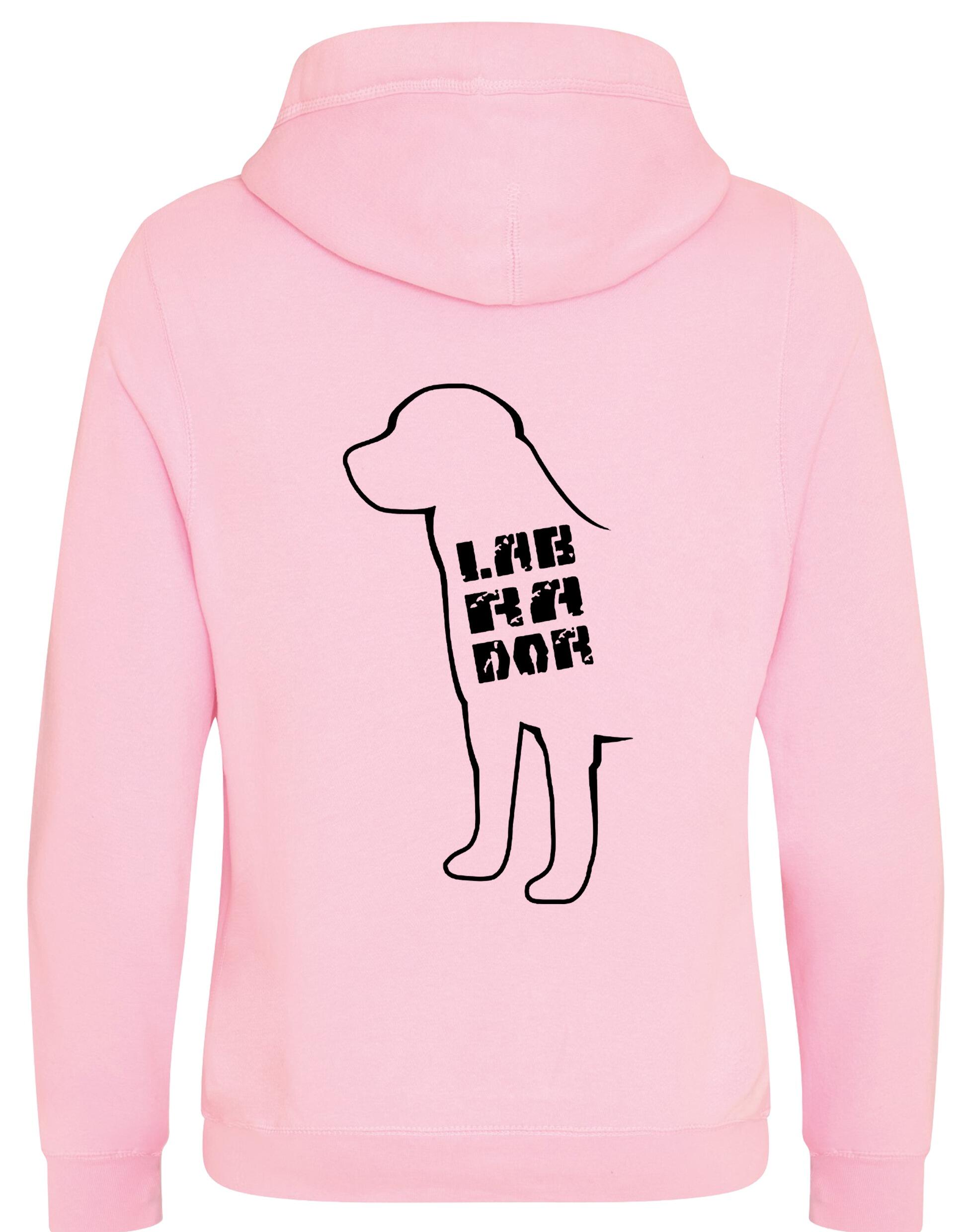 Labrador crossneck pullover hoodie featuring exclusive breed artwork, perfect for showcasing your Labrador pride with modern comfort.