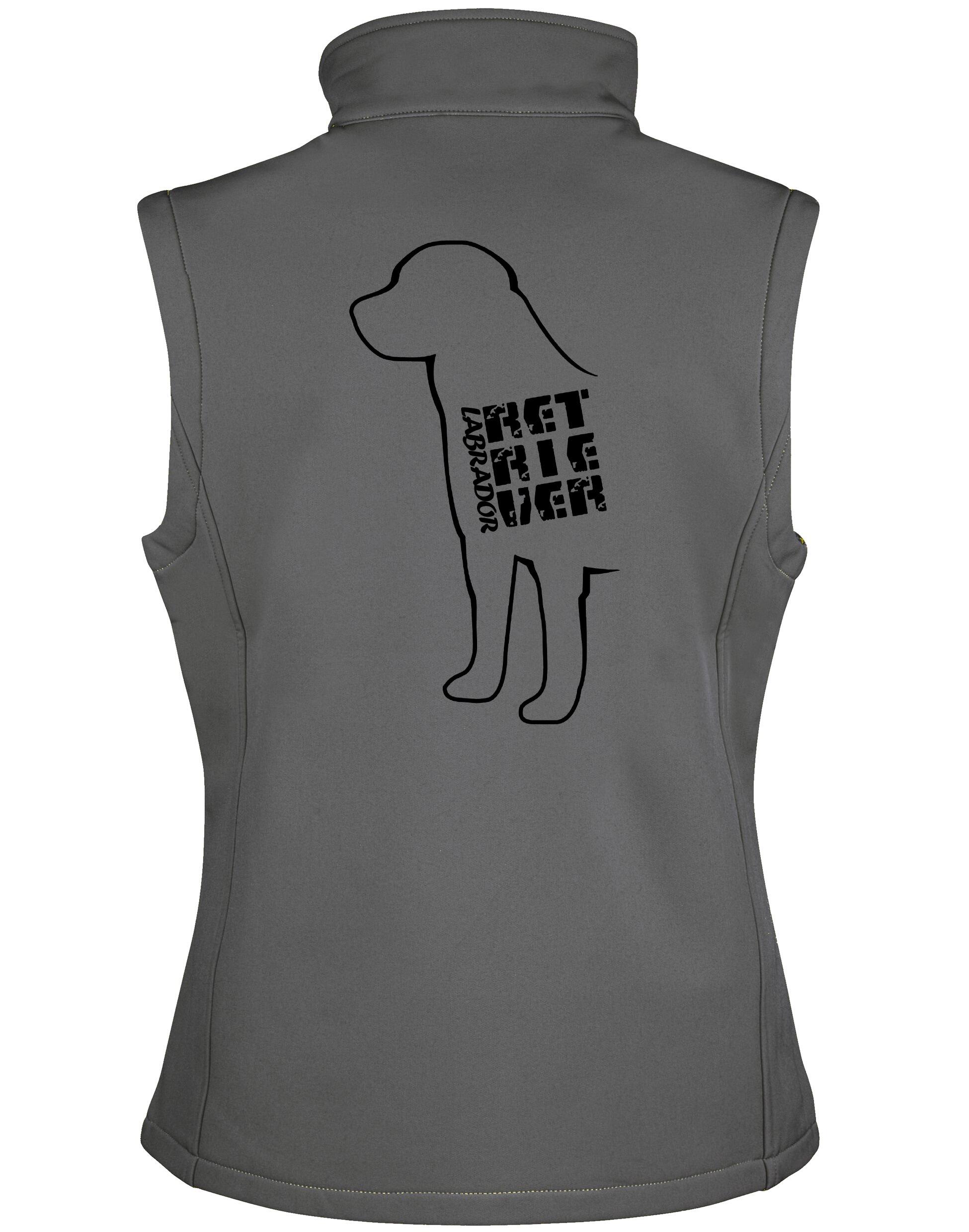 Unisex softshell jacket featuring exclusive Labrador Retriever artwork, designed for all-weather comfort and outdoor adventures.