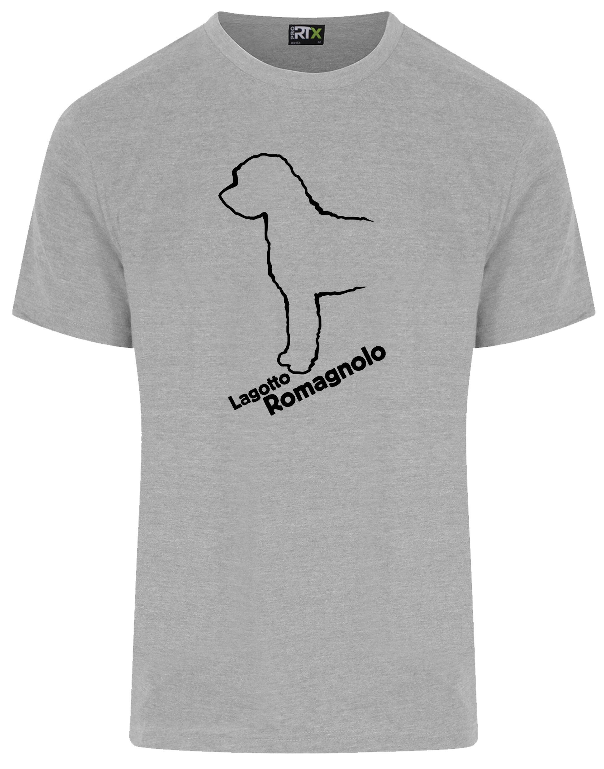 Lagotto Romagnolo Unisex Roundneck T-shirt featuring exclusive breed artwork, soft cotton fabric, and a relaxed fit.