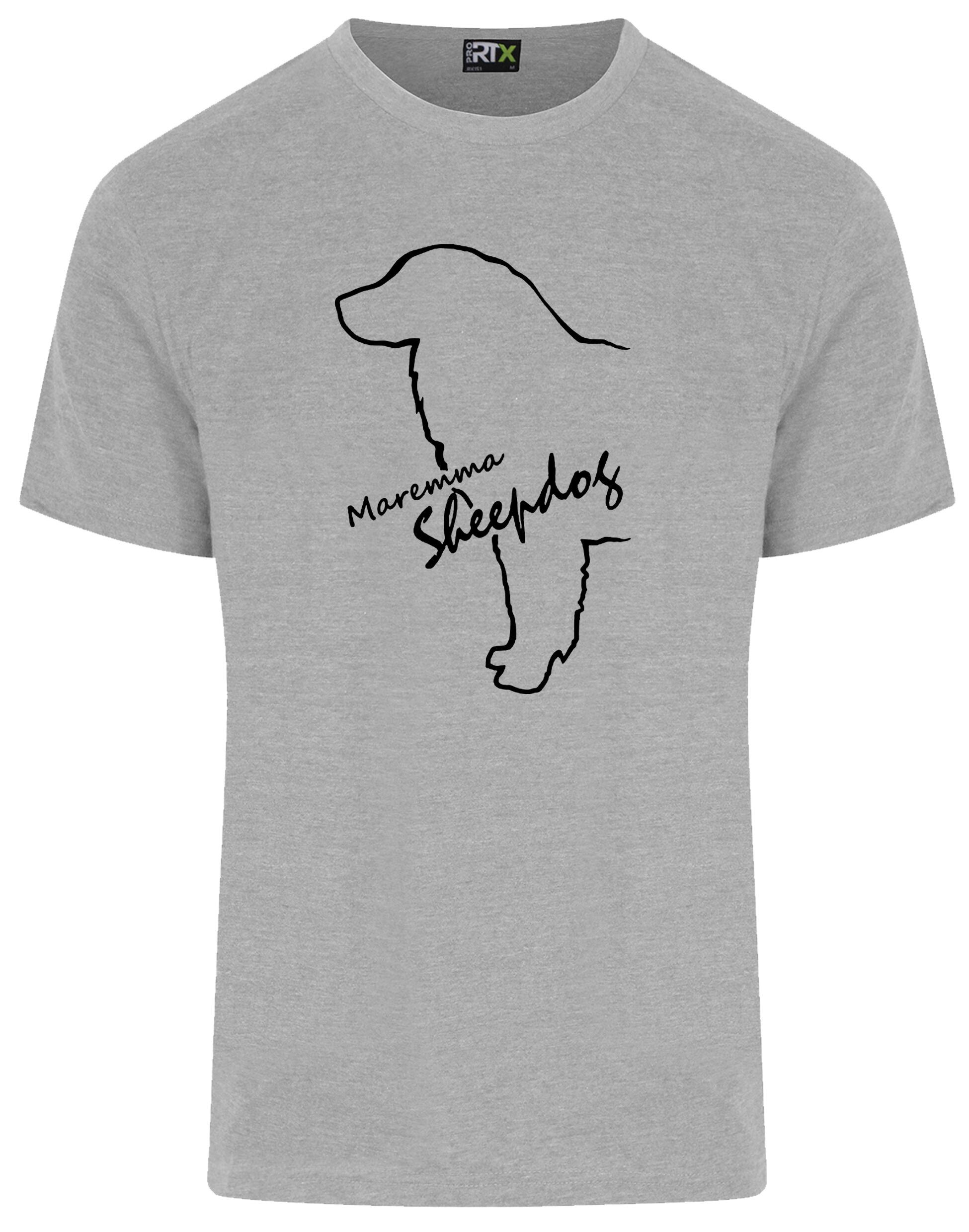 Maremma Sheepdog Unisex Roundneck T-shirt with exclusive breed design, soft cotton fabric, and a relaxed fit.