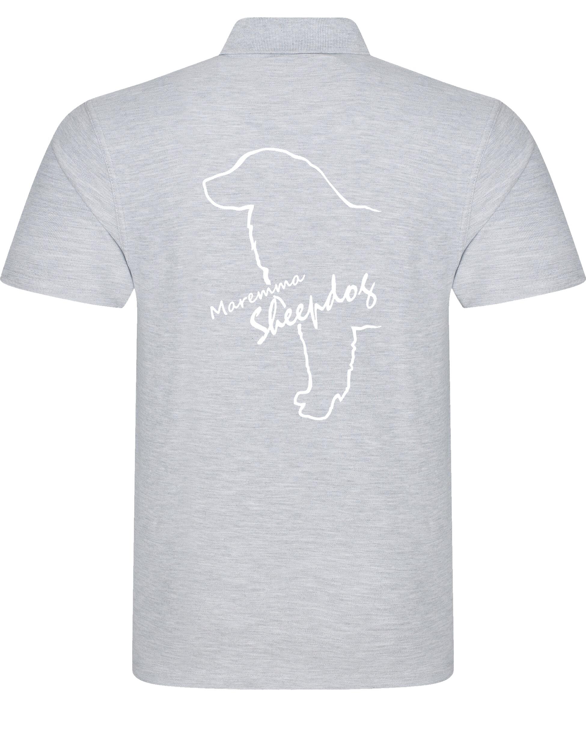 Maremma Sheepdog Unisex Cotton Polo with exclusive breed design, soft cotton fabric, and relaxed fit for all-day comfort.
