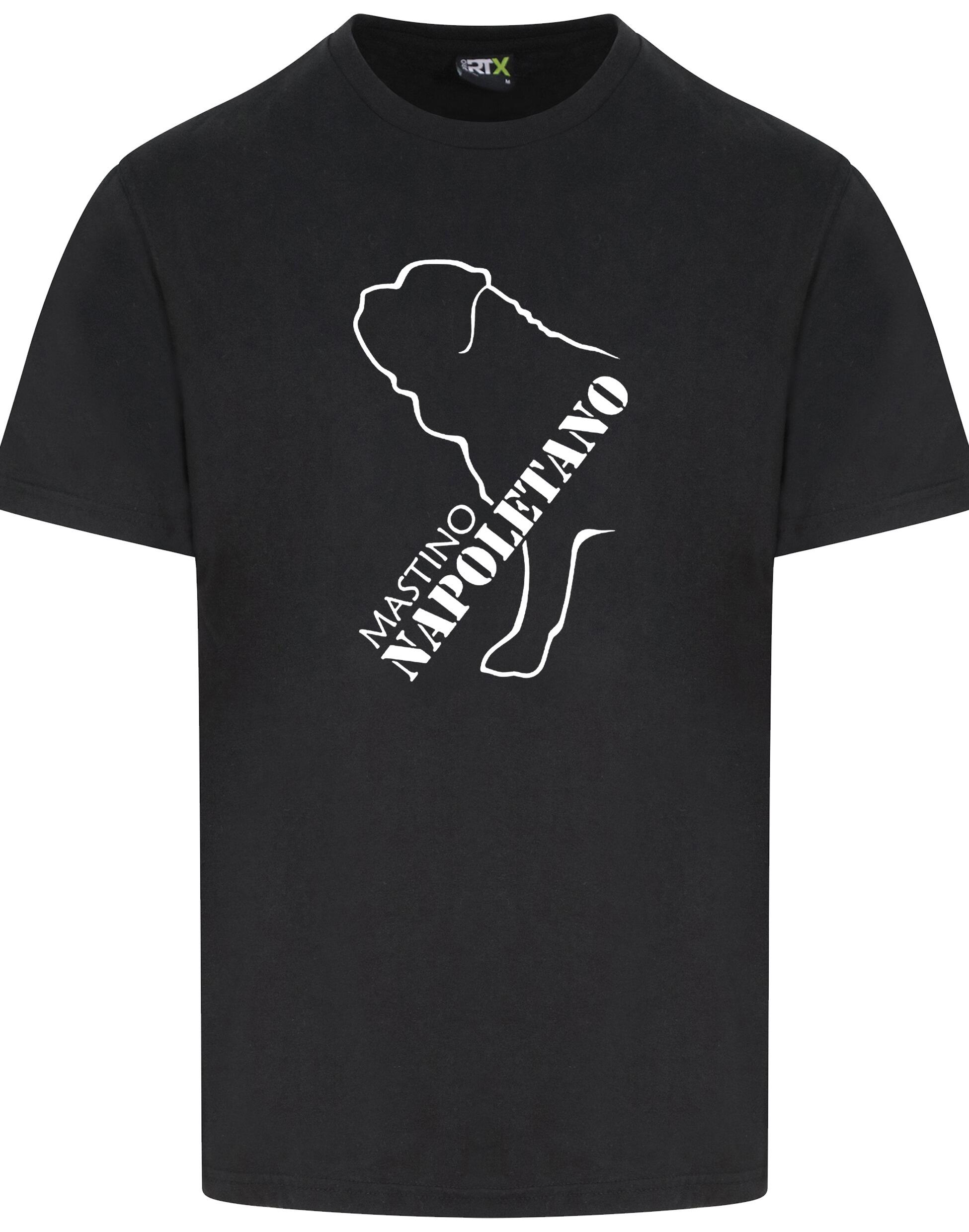 Mastino Napoletano Unisex Roundneck T-shirt featuring exclusive breed artwork, soft breathable cotton, and a relaxed unisex fit.