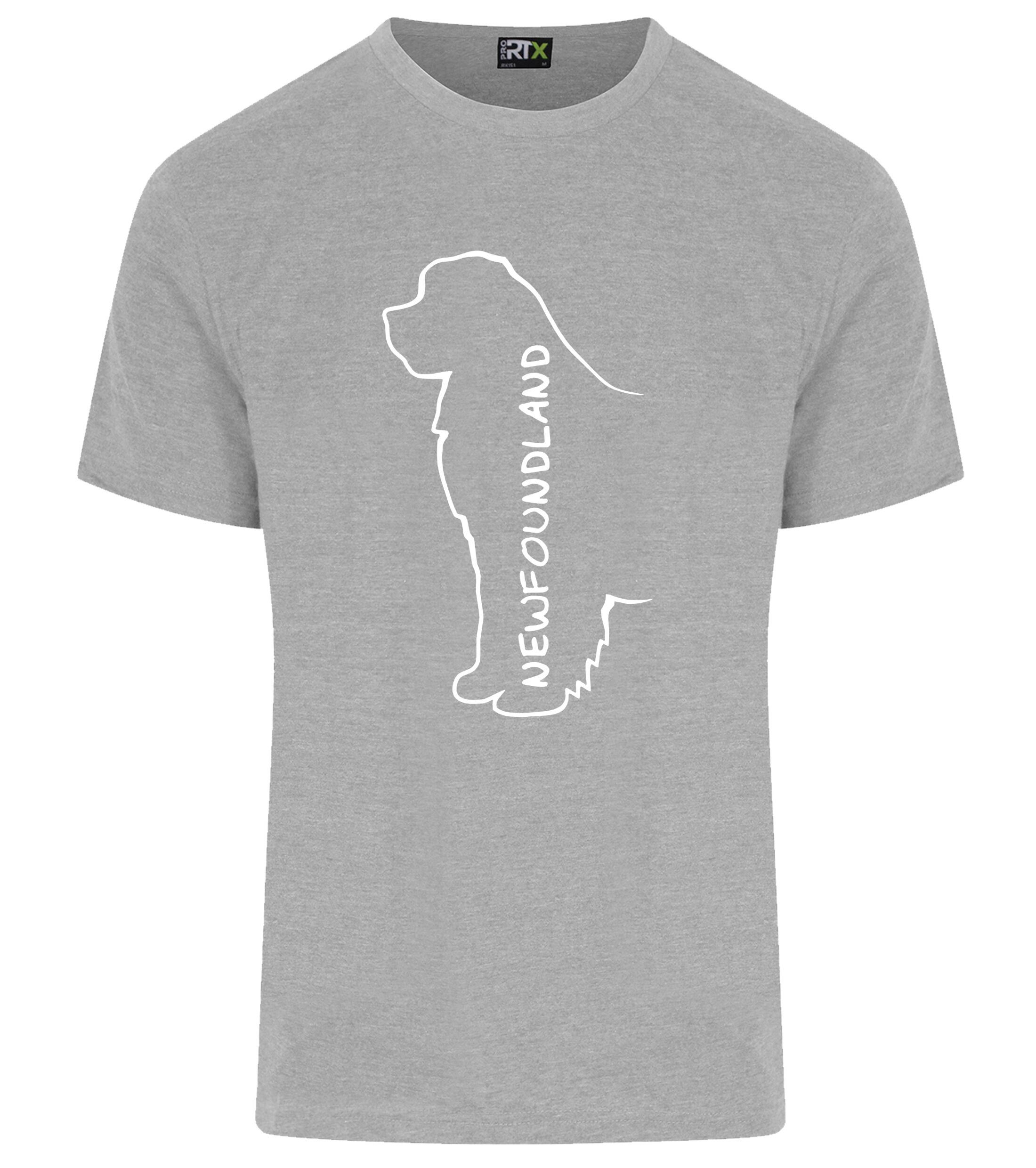 Unisex Roundneck T-shirt featuring exclusive Newfoundland dog breed design, crafted from soft, breathable premium cotton for all-day comfort and a relaxed fit, perfect for dog lovers and casual outings.
