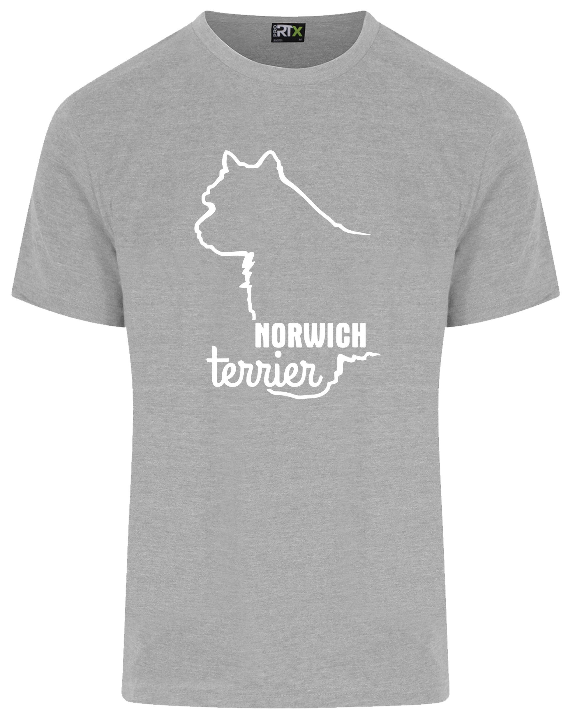 Norwich Terrier Unisex Roundneck T-shirt featuring exclusive breed artwork, soft cotton fabric, and a comfortable unisex fit. Designed for style, comfort, and Norwich Terrier lovers—perfect for dog walks, breed events, or casual wear.