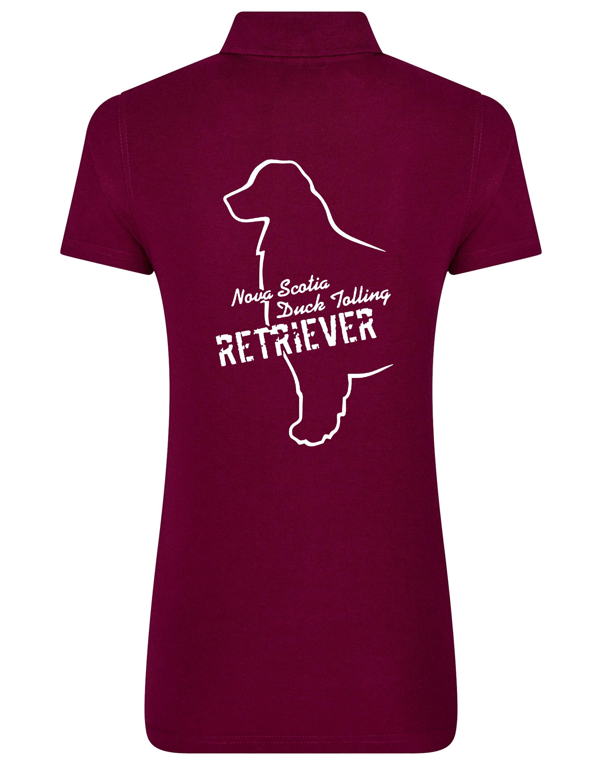 Nova Scotia Duck Tolling Retriever Women’s Cotton Polo – breathable fabric, feminine fit, and exclusive breed artwork featuring the Toller. Ideal for casual wear, dog shows, and outdoor adventures.