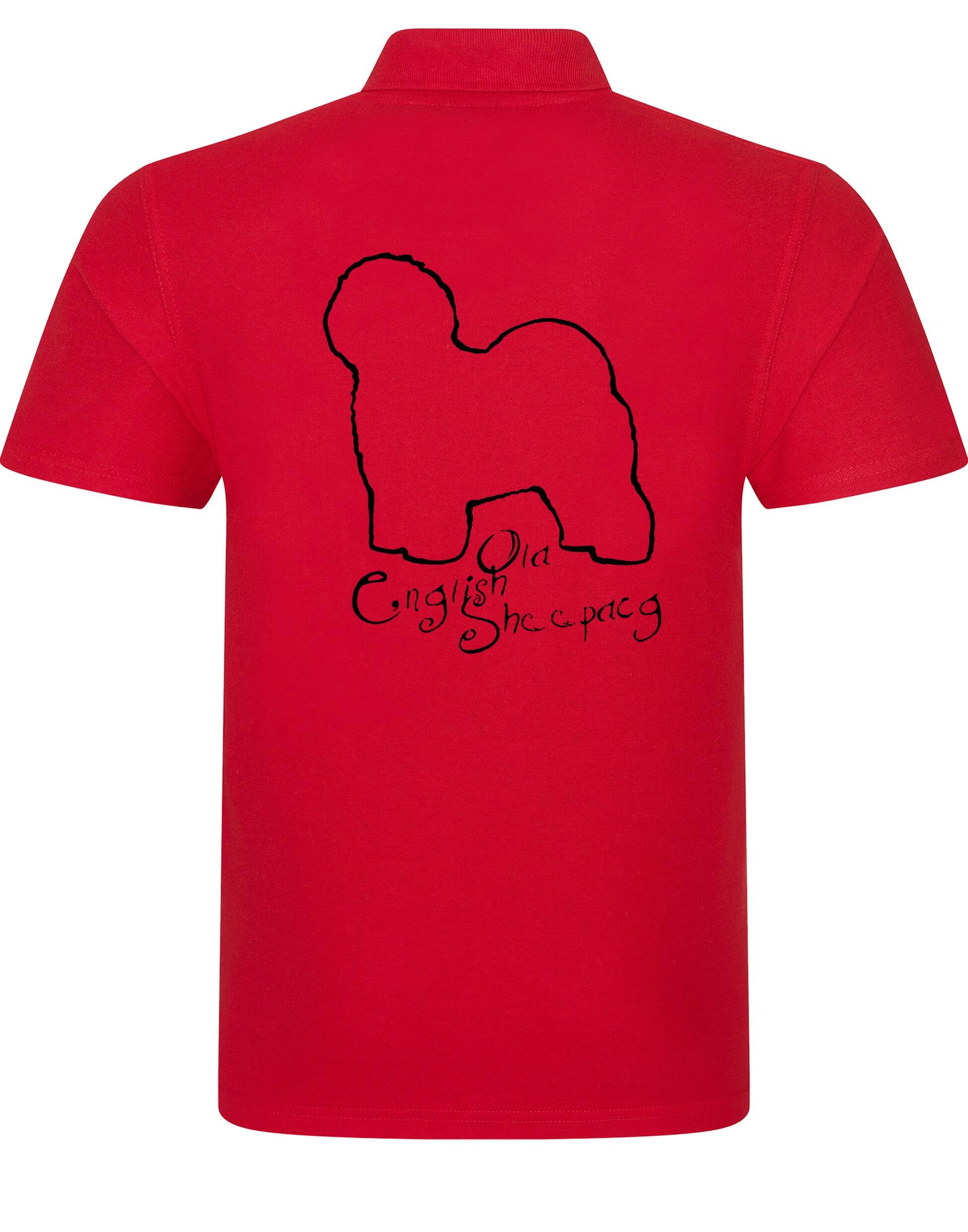 Old English Sheepdog Unisex Cotton Polo – lightweight, breathable cotton, relaxed fit, and exclusive breed artwork. A comfortable and stylish choice for dog lovers.