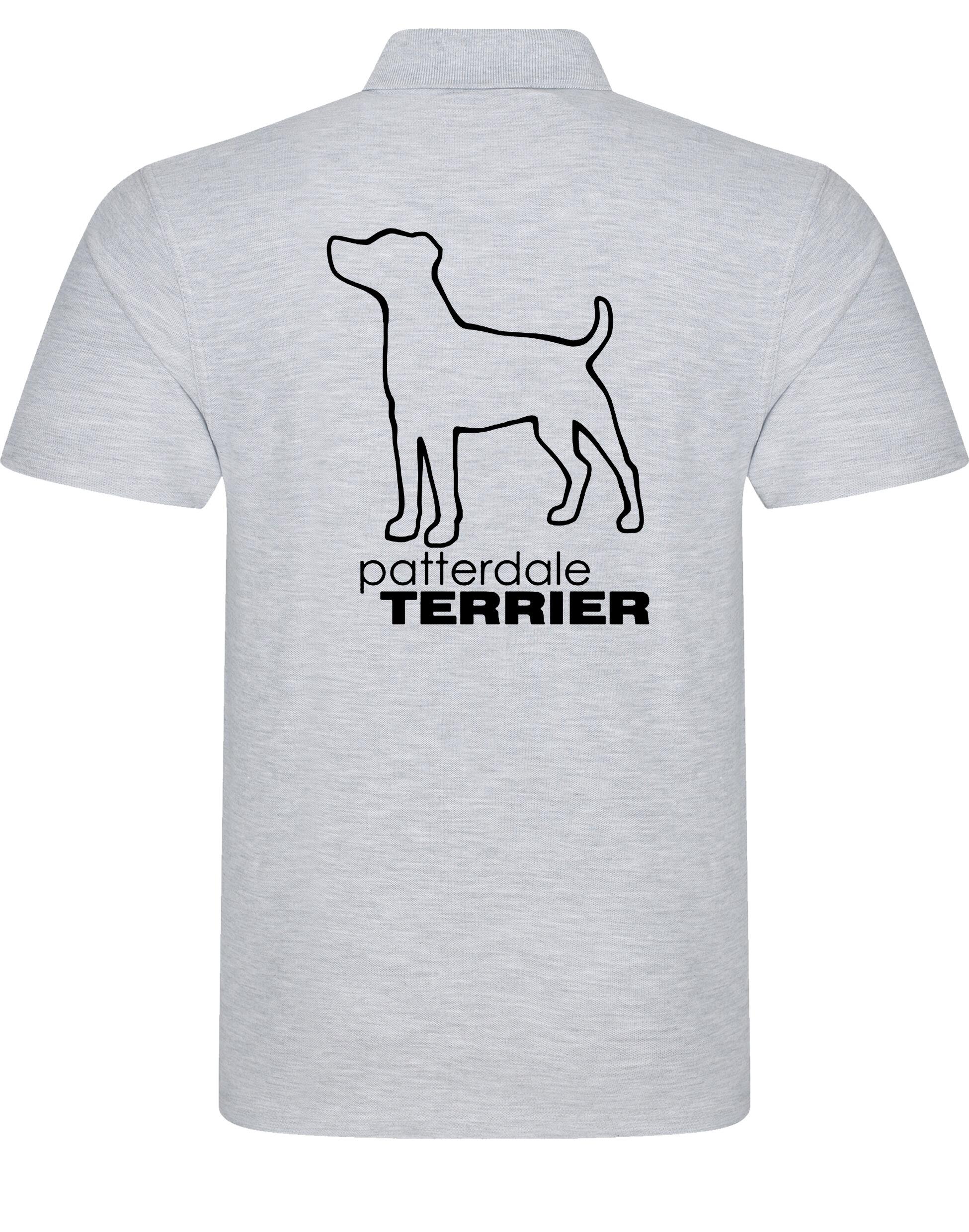 Patterdale Terrier Unisex Cotton Polo – lightweight, breathable cotton polo featuring exclusive Patterdale Terrier artwork on the back, a classic polo collar, and a relaxed unisex fit for comfort and style.