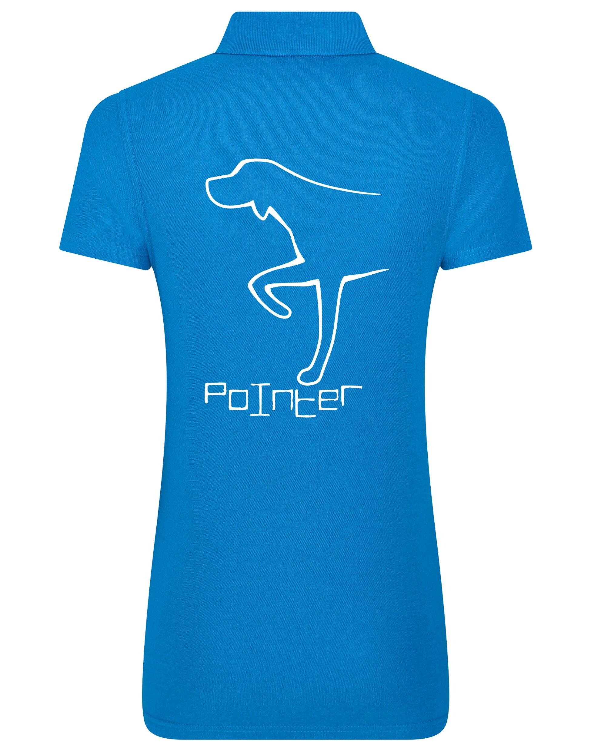 Pointer Women’s Cotton Polo featuring an exclusive Pointer design, crafted from breathable cotton for stylish comfort and elegance.