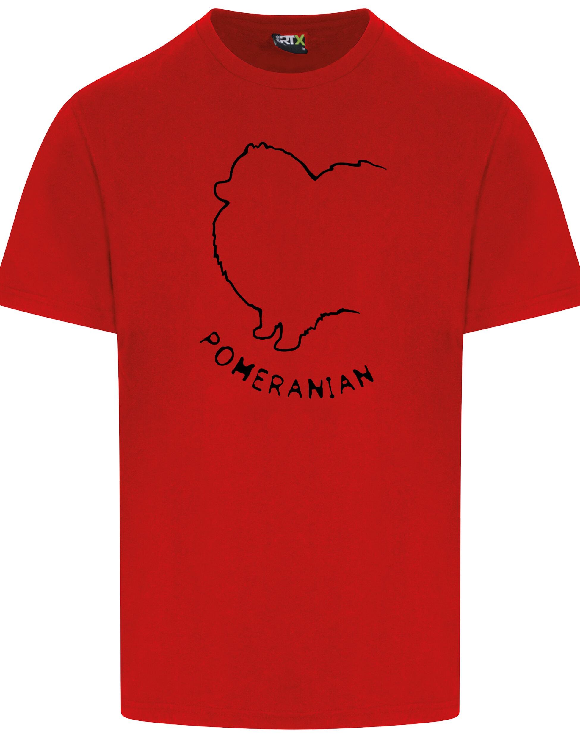 Pomeranian Unisex Roundneck T-Shirt featuring exclusive breed artwork, a relaxed unisex fit, and breathable cotton fabric for all-day comfort.