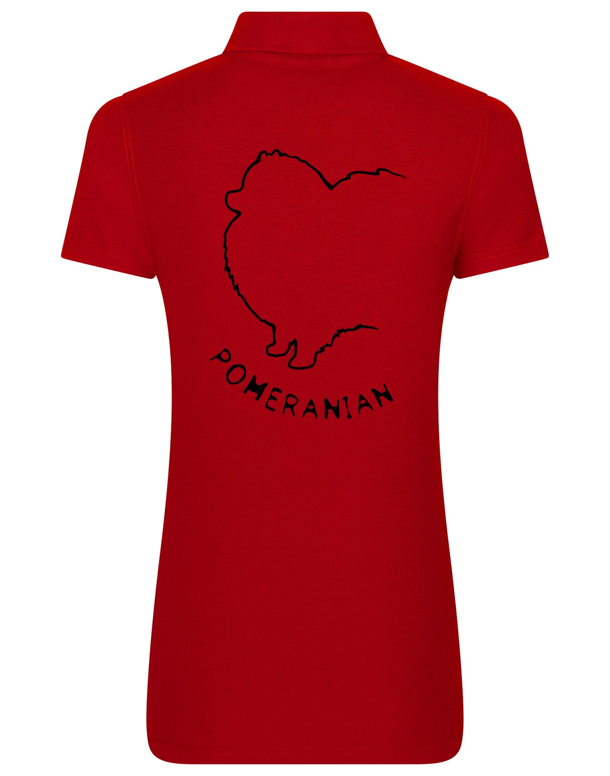 Pomeranian Women’s Cotton Polo featuring exclusive breed artwork, a tailored feminine fit, and breathable fabric for all-day comfort.