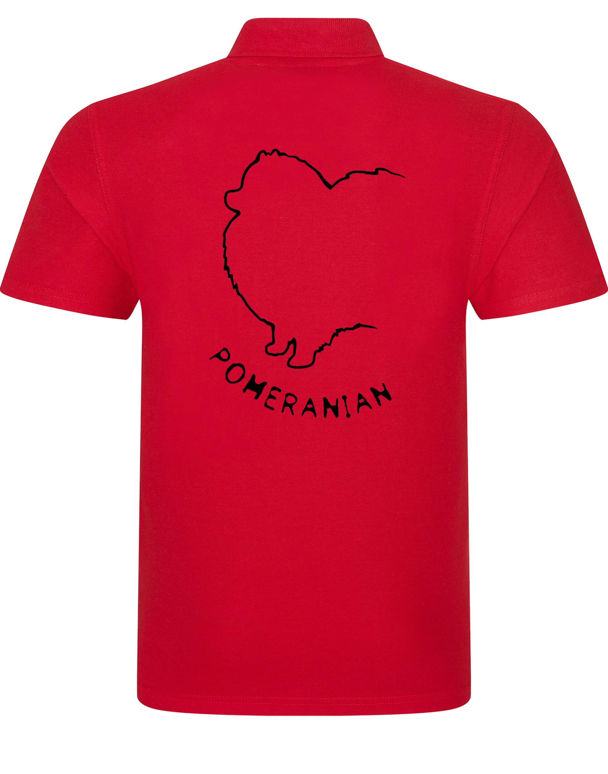 Pomeranian Unisex Cotton Polo featuring exclusive breed artwork, breathable fabric, and a relaxed fit for all-day comfort.